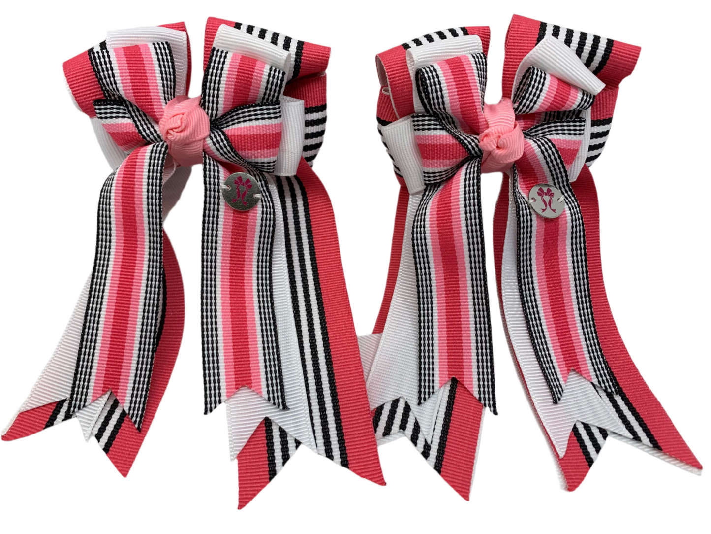 PonyTail Bows 3" Tails PonyTail Bows- Tiffany Pink equestrian team apparel online tack store mobile tack store custom farm apparel custom show stable clothing equestrian lifestyle horse show clothing riding clothes PonyTail Bows | Equestrian Hair Accessories horses equestrian tack store