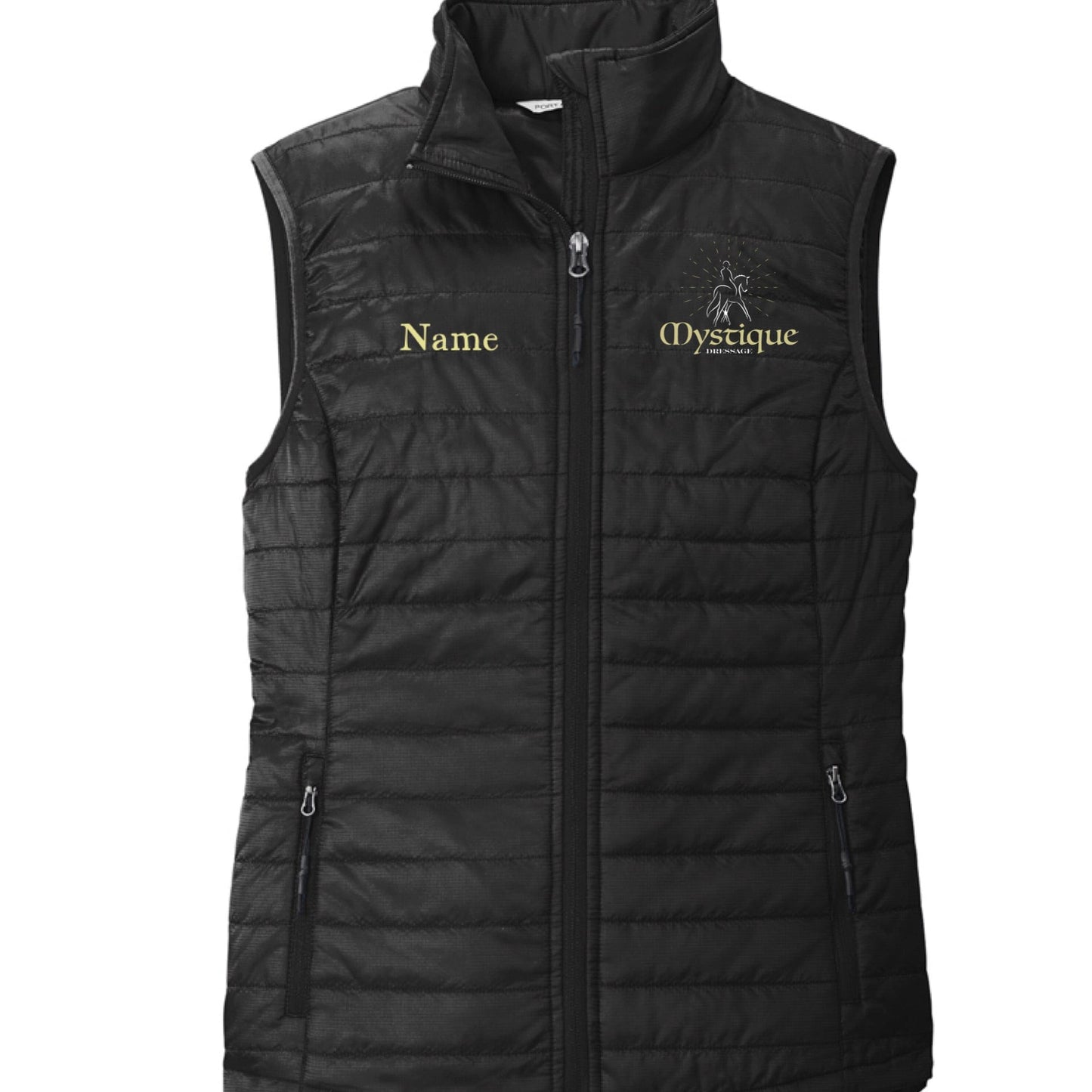 Equestrian Team Apparel Mystique Dressage- Puffy Vest equestrian team apparel online tack store mobile tack store custom farm apparel custom show stable clothing equestrian lifestyle horse show clothing riding clothes Mystique Dressage- Puffy Vest horses equestrian tack store