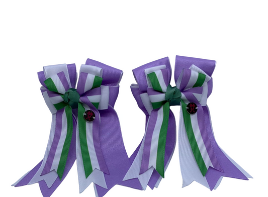 PonyTail Bows 3" Tails PonyTail Bows- Lavender Dream equestrian team apparel online tack store mobile tack store custom farm apparel custom show stable clothing equestrian lifestyle horse show clothing riding clothes PonyTail Bows | Equestrian Hair Accessories horses equestrian tack store
