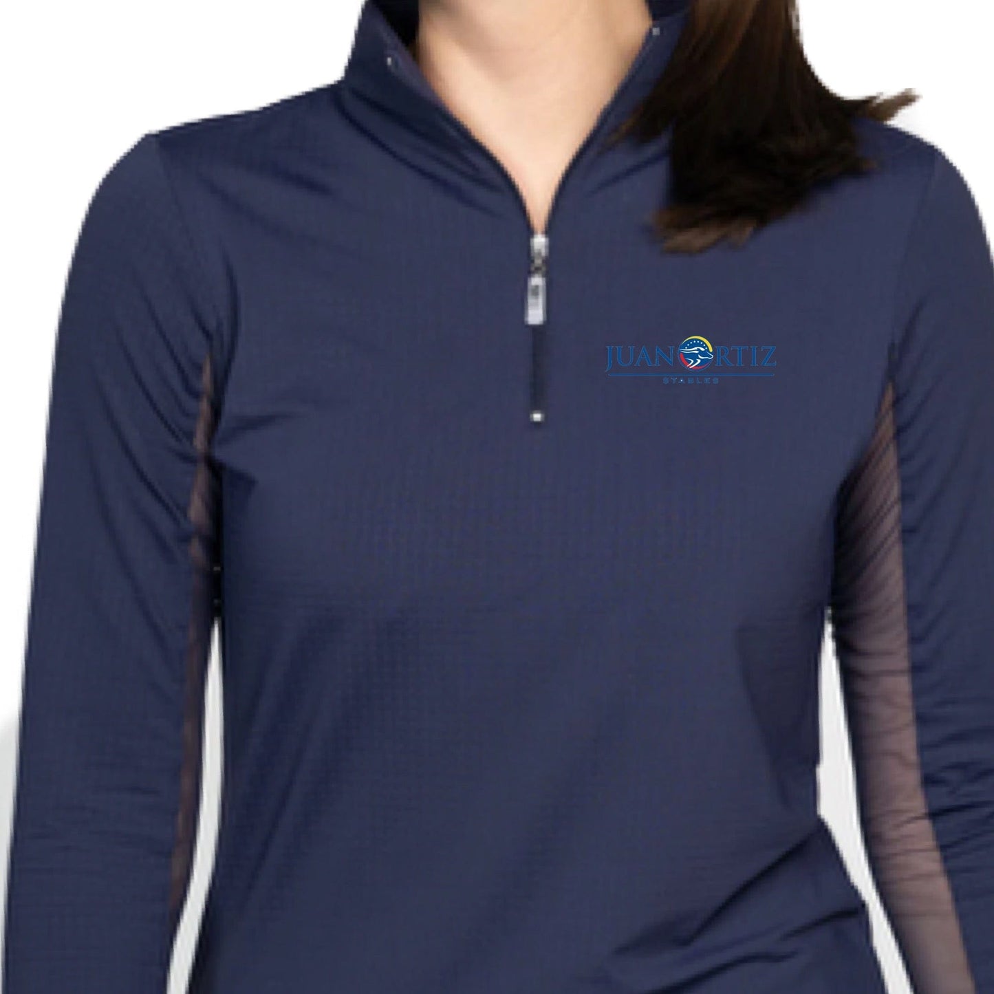 Equestrian Team Apparel Juan Ortiz Stables- Sun Shirt (Ladies) equestrian team apparel online tack store mobile tack store custom farm apparel custom show stable clothing equestrian lifestyle horse show clothing riding clothes Juan Ortiz Stables- Sun Shirt (Ladies) horses equestrian tack store
