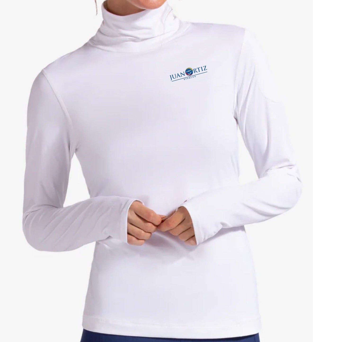 Equestrian Team Apparel Juan Ortiz Stables- Turtleneck Sun Shirt (Ladies) equestrian team apparel online tack store mobile tack store custom farm apparel custom show stable clothing equestrian lifestyle horse show clothing riding clothes Juan Ortiz Stables- Turtleneck Sun Shirt (Ladies) horses equestrian tack store