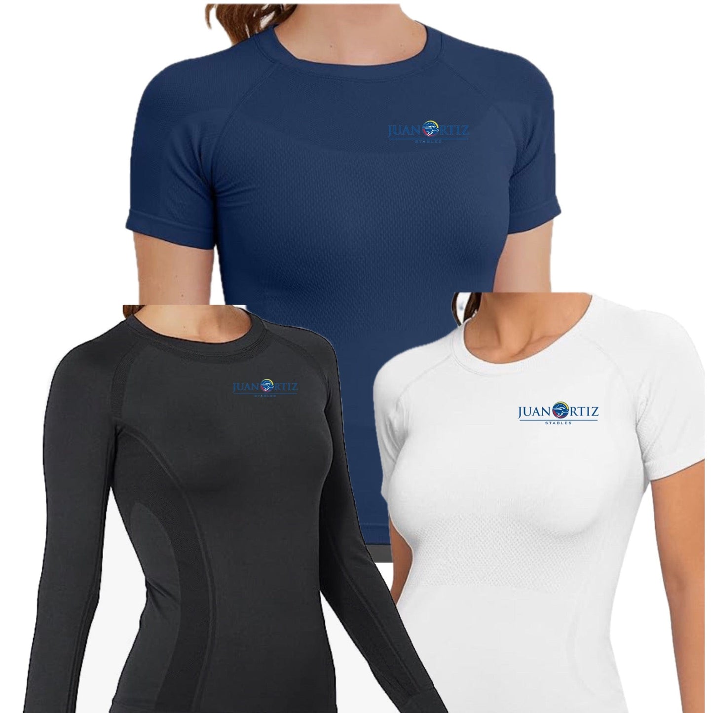 Equestrian Team Apparel Juan Ortiz Stables- Tech Shirt (Ladies) equestrian team apparel online tack store mobile tack store custom farm apparel custom show stable clothing equestrian lifestyle horse show clothing riding clothes Juan Ortiz Stables- Tech Shirt (Ladies) horses equestrian tack store