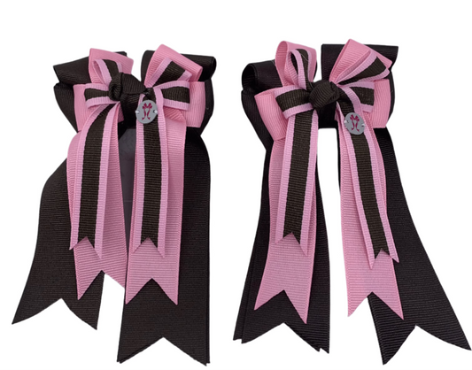 PonyTail Bows 3" Tails PonyTail Bows-Pink Charm equestrian team apparel online tack store mobile tack store custom farm apparel custom show stable clothing equestrian lifestyle horse show clothing riding clothes PonyTail Bows | Equestrian Hair Accessories horses equestrian tack store