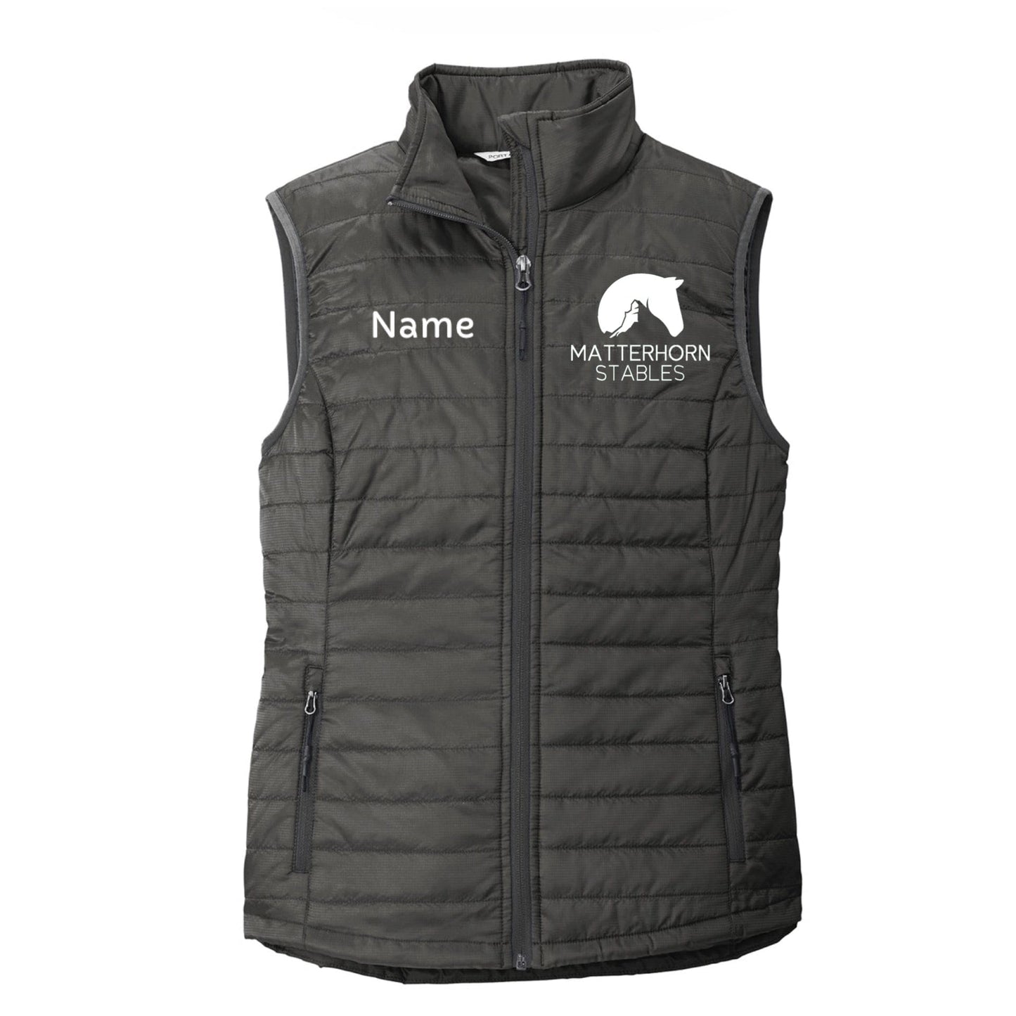 Equestrian Team Apparel Matterhorn Stables- Puffy Vest equestrian team apparel online tack store mobile tack store custom farm apparel custom show stable clothing equestrian lifestyle horse show clothing riding clothes Matterhorn Stables- Puffy Vest horses equestrian tack store