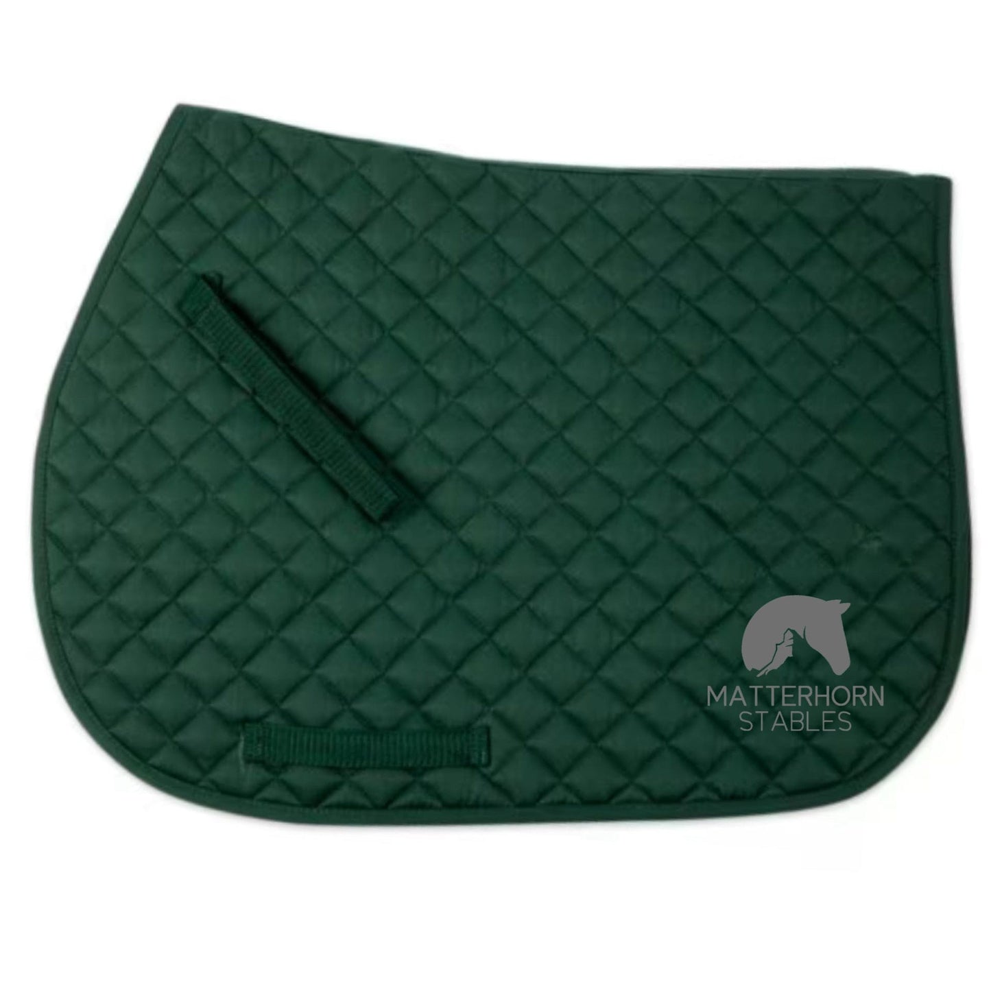 Equestrian Team Apparel Green Matterhorn Stables- Saddle Pads equestrian team apparel online tack store mobile tack store custom farm apparel custom show stable clothing equestrian lifestyle horse show clothing riding clothes Matterhorn Stables- Saddle Pads horses equestrian tack store