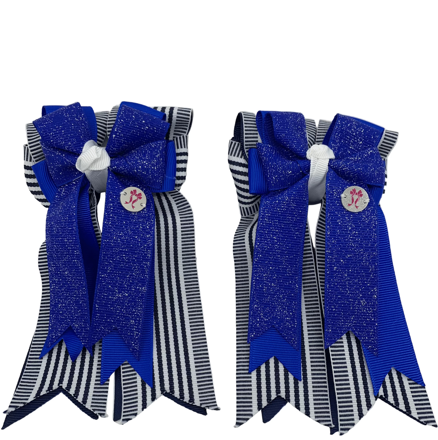 PonyTail Bows 3" Tails PonyTail Bows- Kat Blue equestrian team apparel online tack store mobile tack store custom farm apparel custom show stable clothing equestrian lifestyle horse show clothing riding clothes PonyTail Bows | Equestrian Hair Accessories horses equestrian tack store