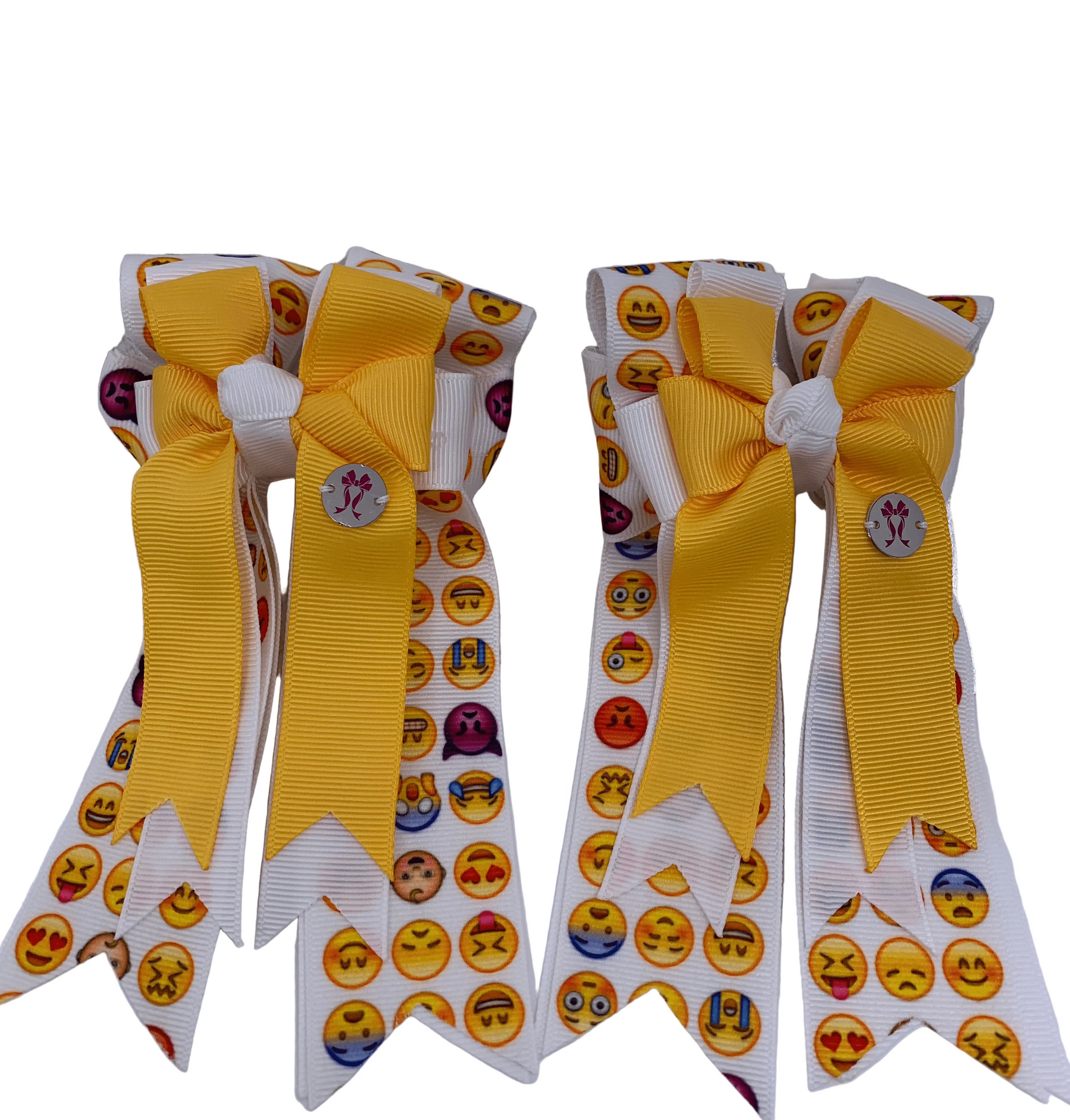 PonyTail Bows 3" Tails PonyTail Bows- Emoji Fun equestrian team apparel online tack store mobile tack store custom farm apparel custom show stable clothing equestrian lifestyle horse show clothing riding clothes PonyTail Bows | Equestrian Hair Accessories horses equestrian tack store