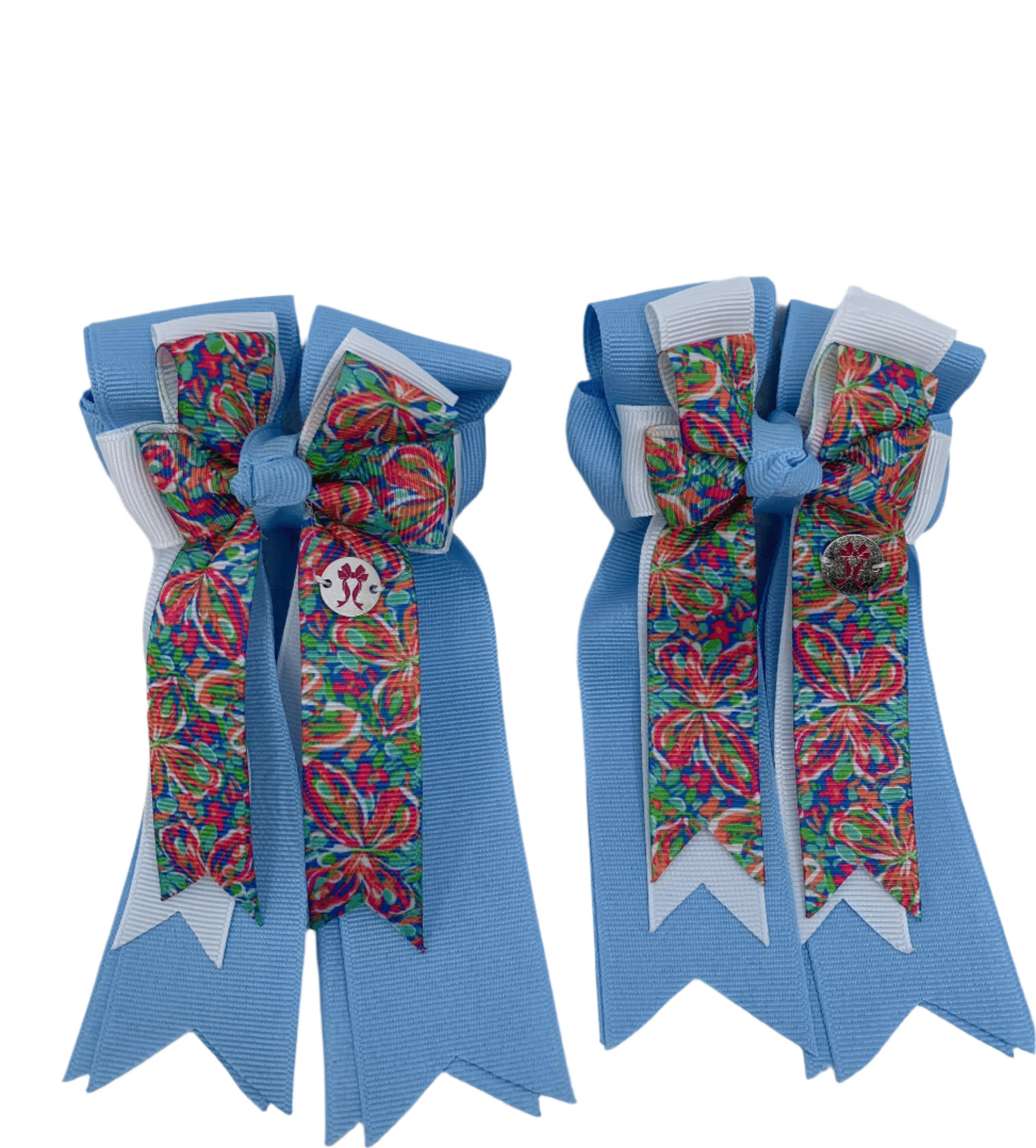 PonyTail Bows 3" Tails PonyTail Bows- Blue Butterfly equestrian team apparel online tack store mobile tack store custom farm apparel custom show stable clothing equestrian lifestyle horse show clothing riding clothes PonyTail Bows | Equestrian Hair Accessories horses equestrian tack store