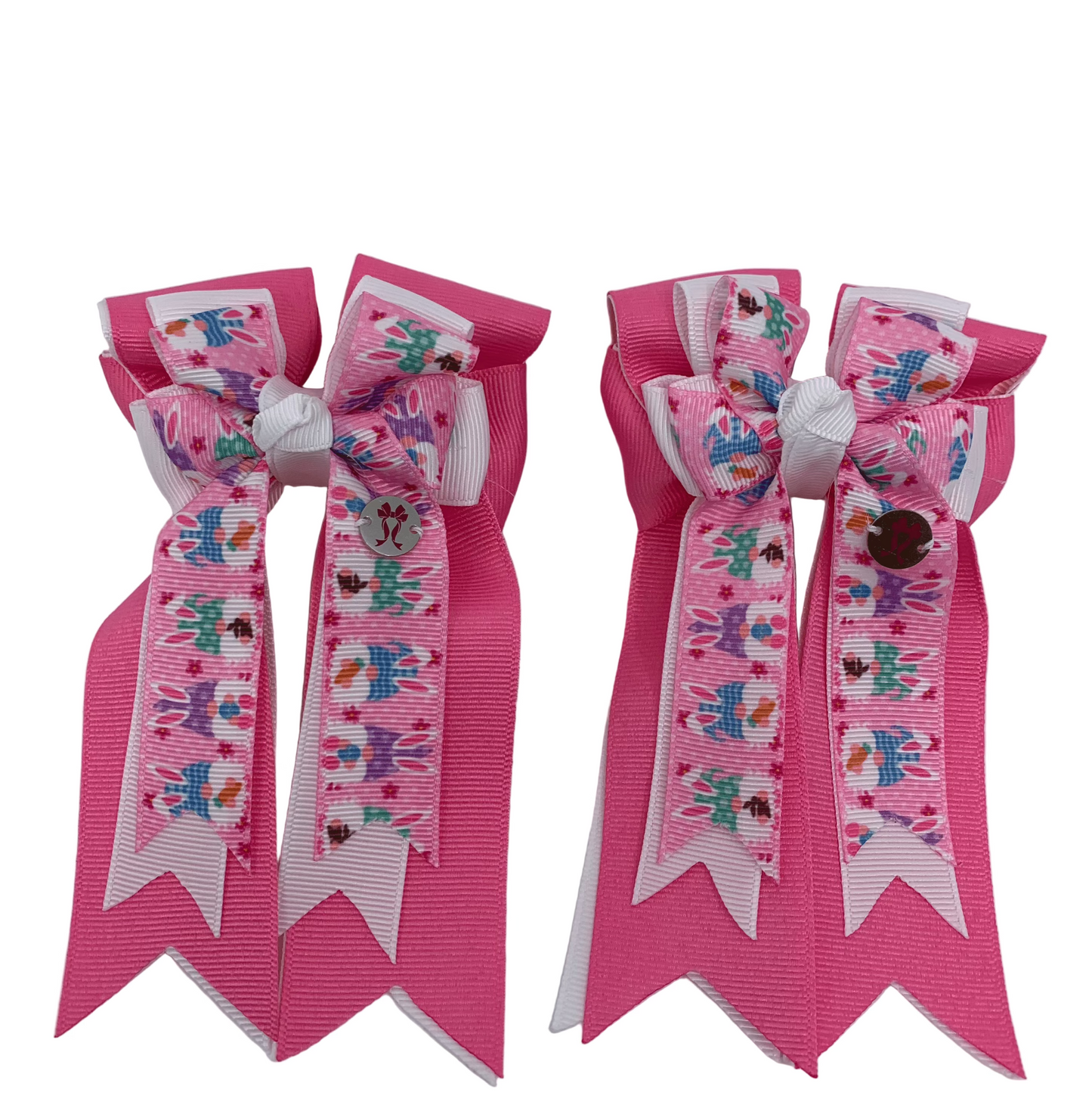 PonyTail Bows 3" Tails PonyTail Bows- Pink Bunny Gnomes equestrian team apparel online tack store mobile tack store custom farm apparel custom show stable clothing equestrian lifestyle horse show clothing riding clothes PonyTail Bows | Equestrian Hair Accessories horses equestrian tack store
