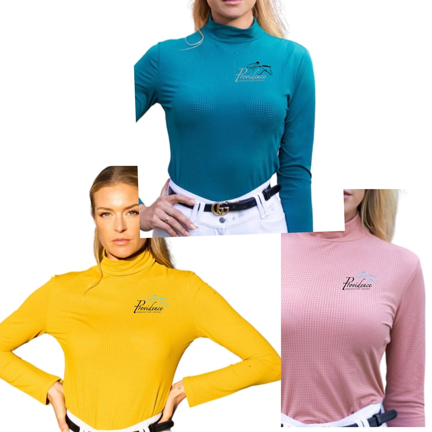 Equestrian Team Apparel XS / Amalfi Blue Providence Equestrian Center- Perforated Tech Top equestrian team apparel online tack store mobile tack store custom farm apparel custom show stable clothing equestrian lifestyle horse show clothing riding clothes Providence Equestrian Center- Perforated Tech Top horses equestrian tack store