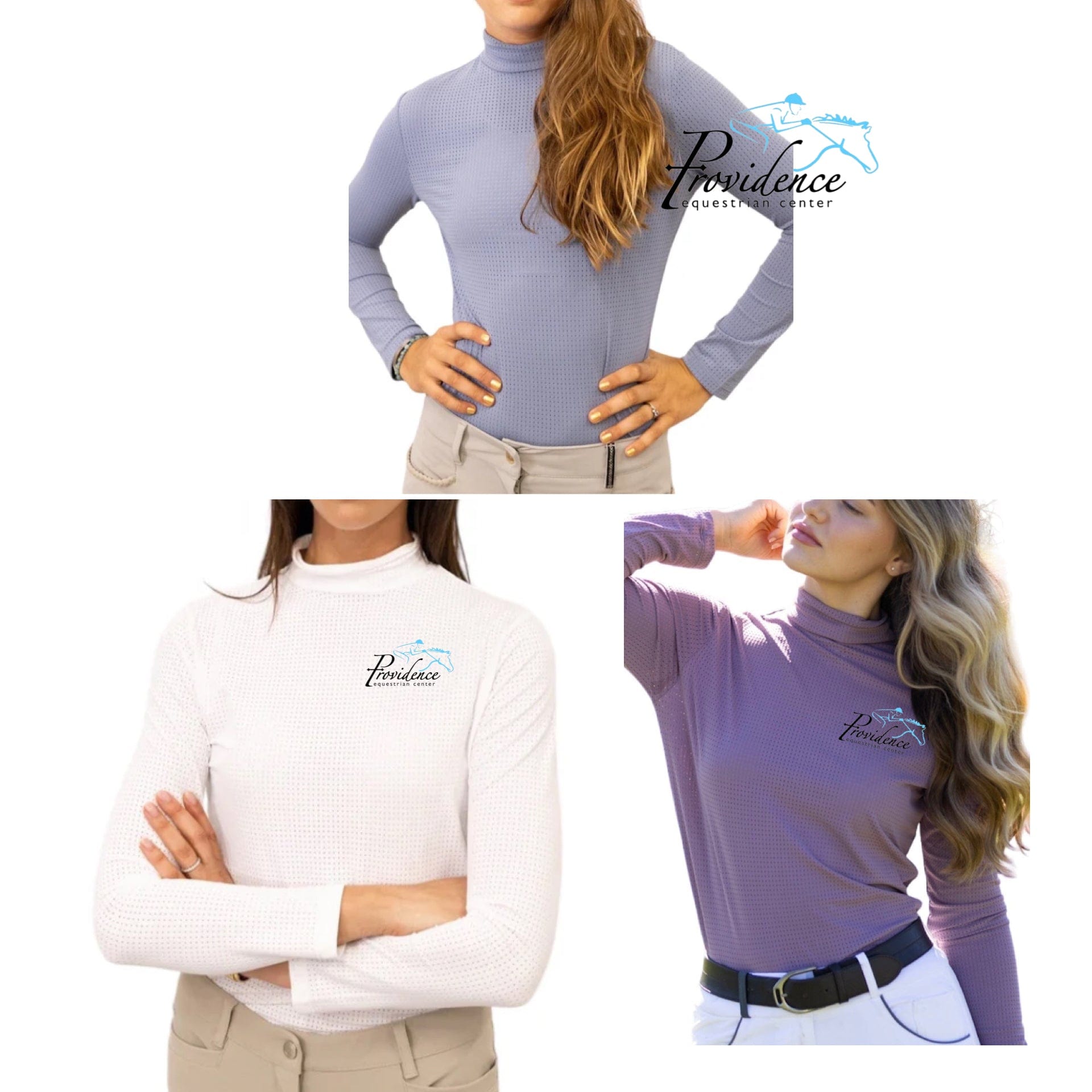 Equestrian Team Apparel XS / Lilac Providence Equestrian Center- Perforated Tech Top equestrian team apparel online tack store mobile tack store custom farm apparel custom show stable clothing equestrian lifestyle horse show clothing riding clothes Providence Equestrian Center- Perforated Tech Top horses equestrian tack store