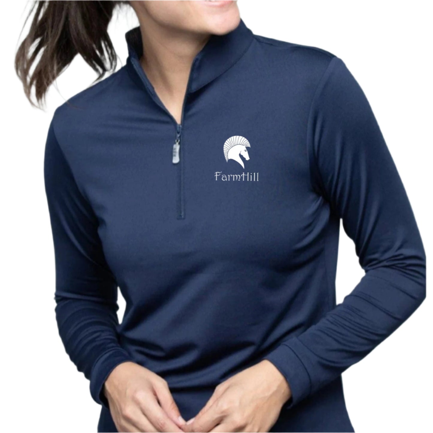 Equestrian Team Apparel Navy / XS Farm Hill- Cold Weather Sun Shirt equestrian team apparel online tack store mobile tack store custom farm apparel custom show stable clothing equestrian lifestyle horse show clothing riding clothes Farm Hill- Cold Weather Sun Shirt horses equestrian tack store