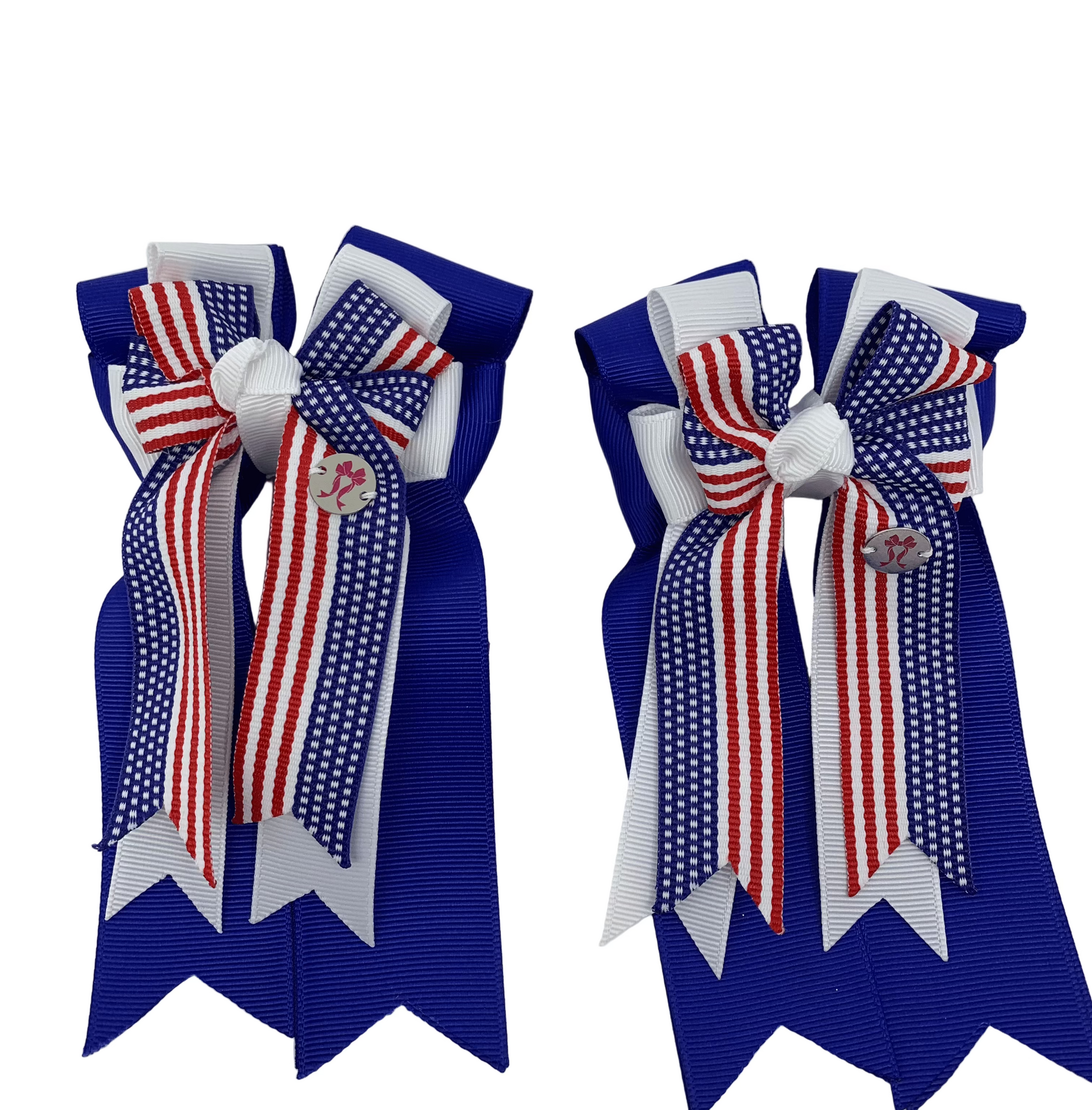 PonyTail Bows 3" Tails PonyTail Bows- USA Royal equestrian team apparel online tack store mobile tack store custom farm apparel custom show stable clothing equestrian lifestyle horse show clothing riding clothes PonyTail Bows | Equestrian Hair Accessories horses equestrian tack store