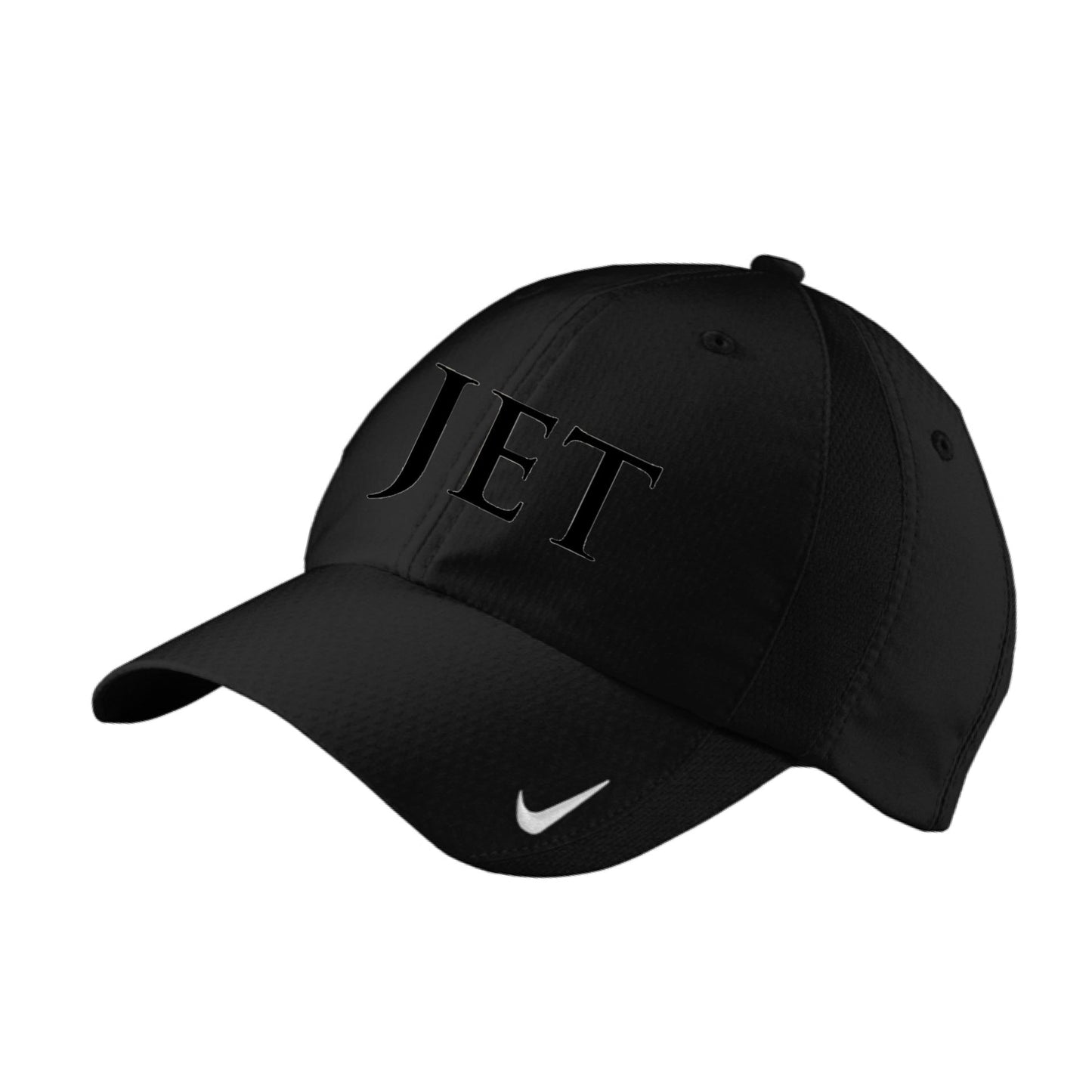 Equestrian Team Apparel Black with Black JET Show Stable- Nike Cap equestrian team apparel online tack store mobile tack store custom farm apparel custom show stable clothing equestrian lifestyle horse show clothing riding clothes JET Show Stable- Nike Cap horses equestrian tack store