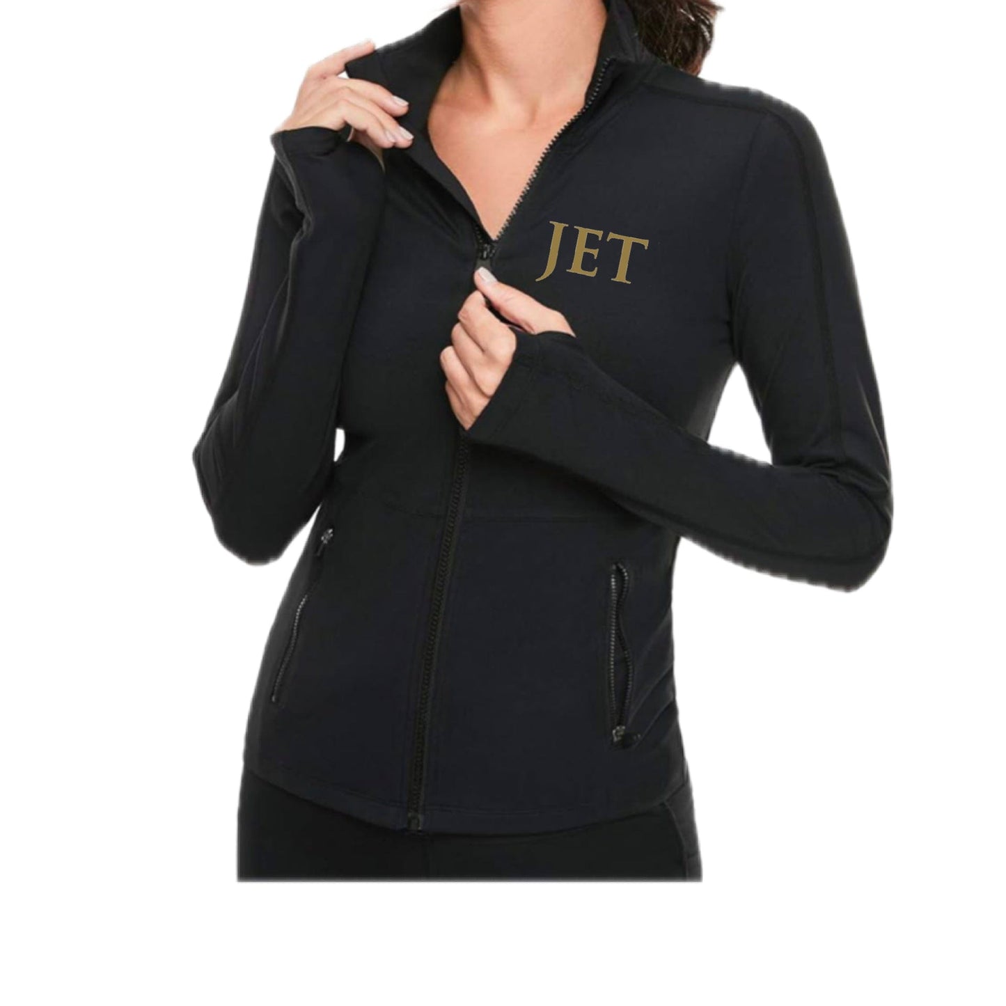 Equestrian Team Apparel Black with Tan / XS JET Show Stable- Training Jacket equestrian team apparel online tack store mobile tack store custom farm apparel custom show stable clothing equestrian lifestyle horse show clothing riding clothes JET Show Stable- Training Jacket horses equestrian tack store