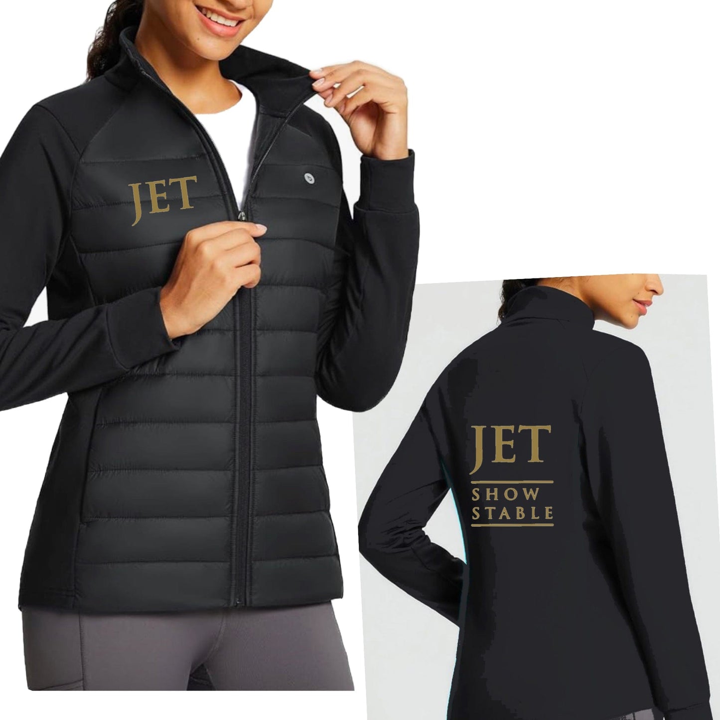Equestrian Team Apparel JET Show Stable- Puffy Jacket equestrian team apparel online tack store mobile tack store custom farm apparel custom show stable clothing equestrian lifestyle horse show clothing riding clothes JET Show Stable- Puffy Jacket horses equestrian tack store