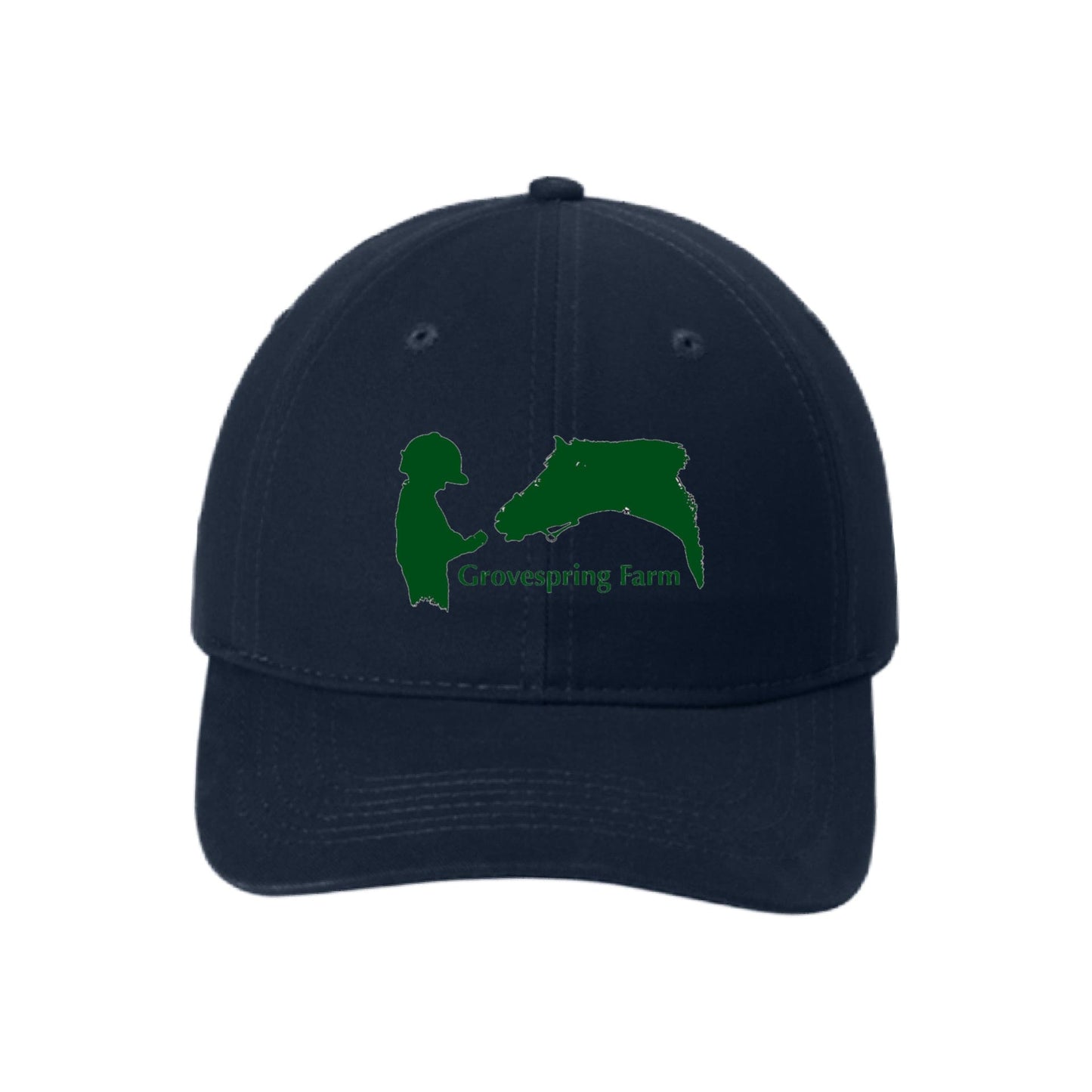 Equestrian Team Apparel Navy Grovespring Farm - Baseball Cap equestrian team apparel online tack store mobile tack store custom farm apparel custom show stable clothing equestrian lifestyle horse show clothing riding clothes Grovespring Farm - Baseball Cap horses equestrian tack store