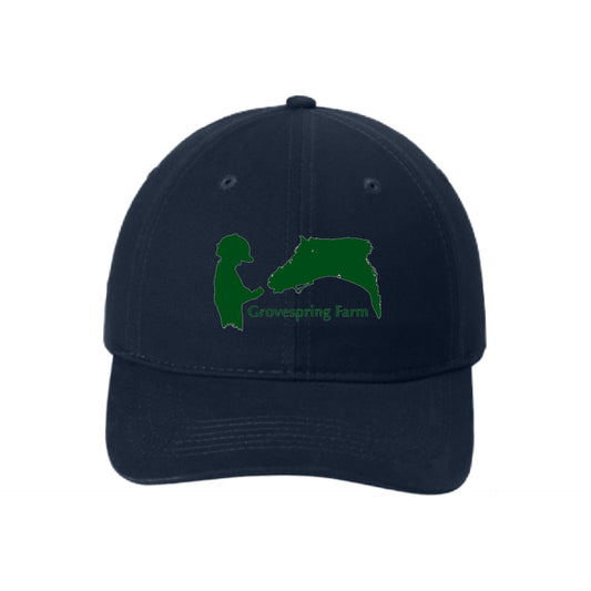 Equestrian Team Apparel Navy Grovespring Farm - Baseball Cap equestrian team apparel online tack store mobile tack store custom farm apparel custom show stable clothing equestrian lifestyle horse show clothing riding clothes Grovespring Farm - Baseball Cap horses equestrian tack store