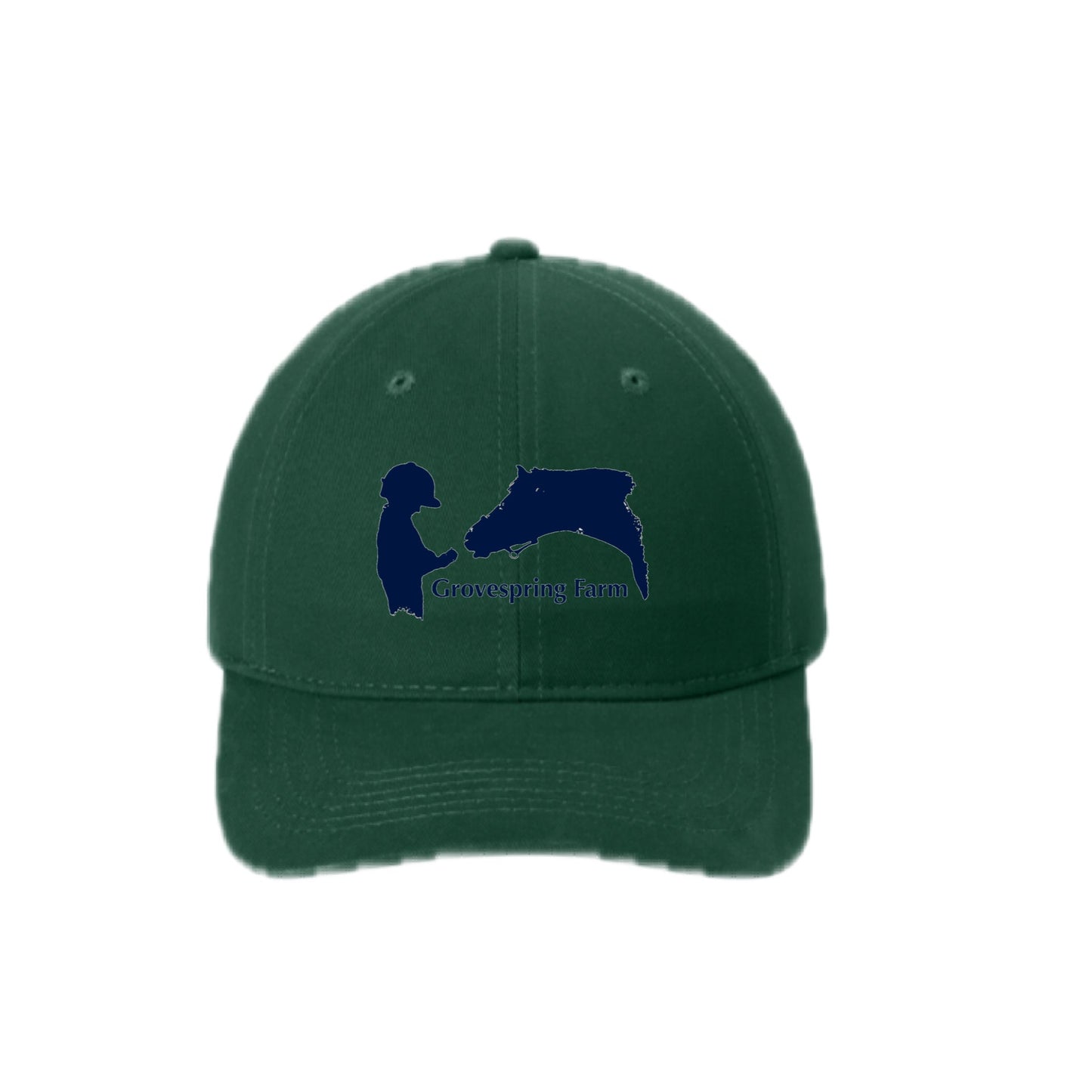 Equestrian Team Apparel Hunter Green Grovespring Farm - Baseball Cap equestrian team apparel online tack store mobile tack store custom farm apparel custom show stable clothing equestrian lifestyle horse show clothing riding clothes Grovespring Farm - Baseball Cap horses equestrian tack store