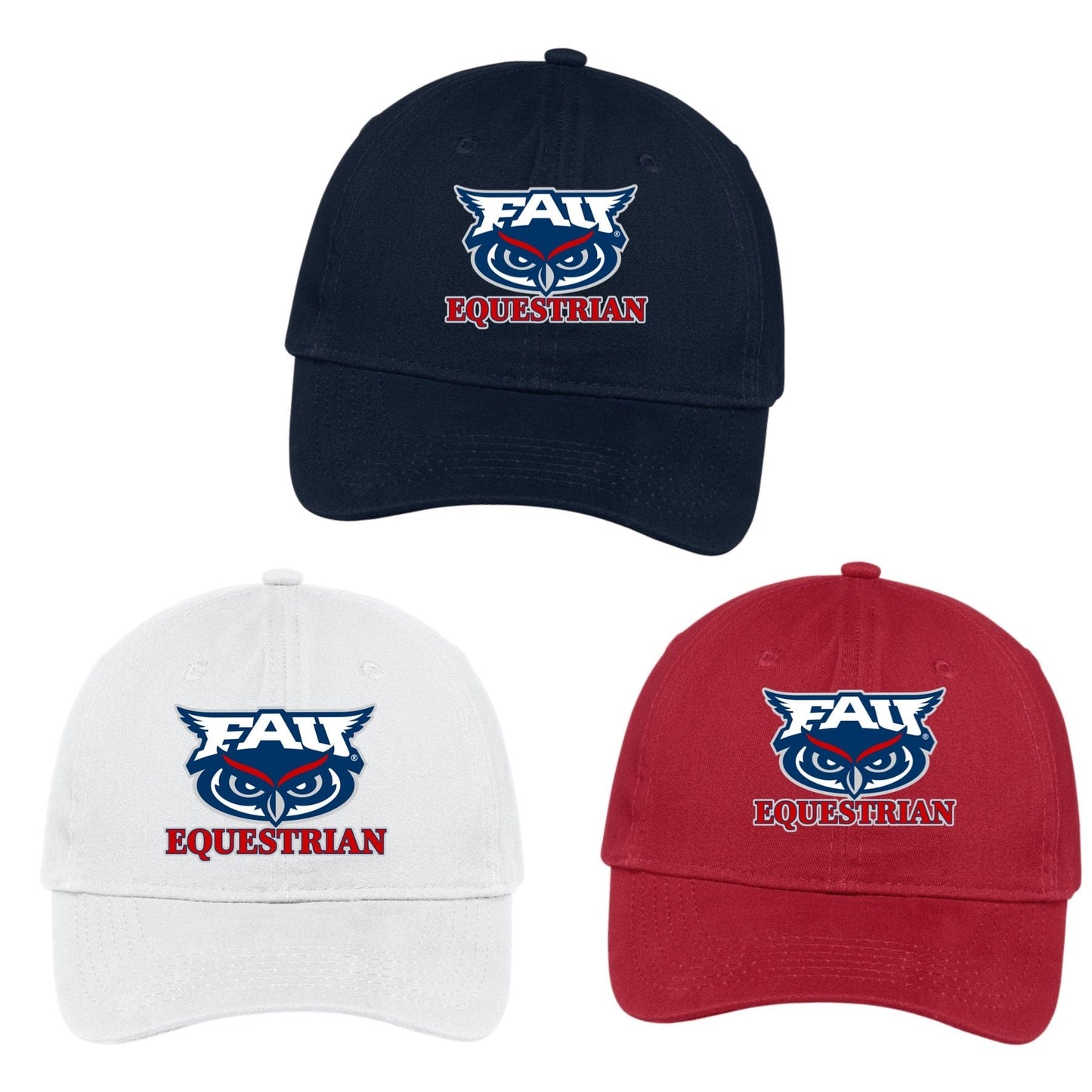 Equestrian Team Apparel Custom Shirts FAU Baseball Cap equestrian team apparel online tack store mobile tack store custom farm apparel custom show stable clothing equestrian lifestyle horse show clothing riding clothes horses equestrian tack store