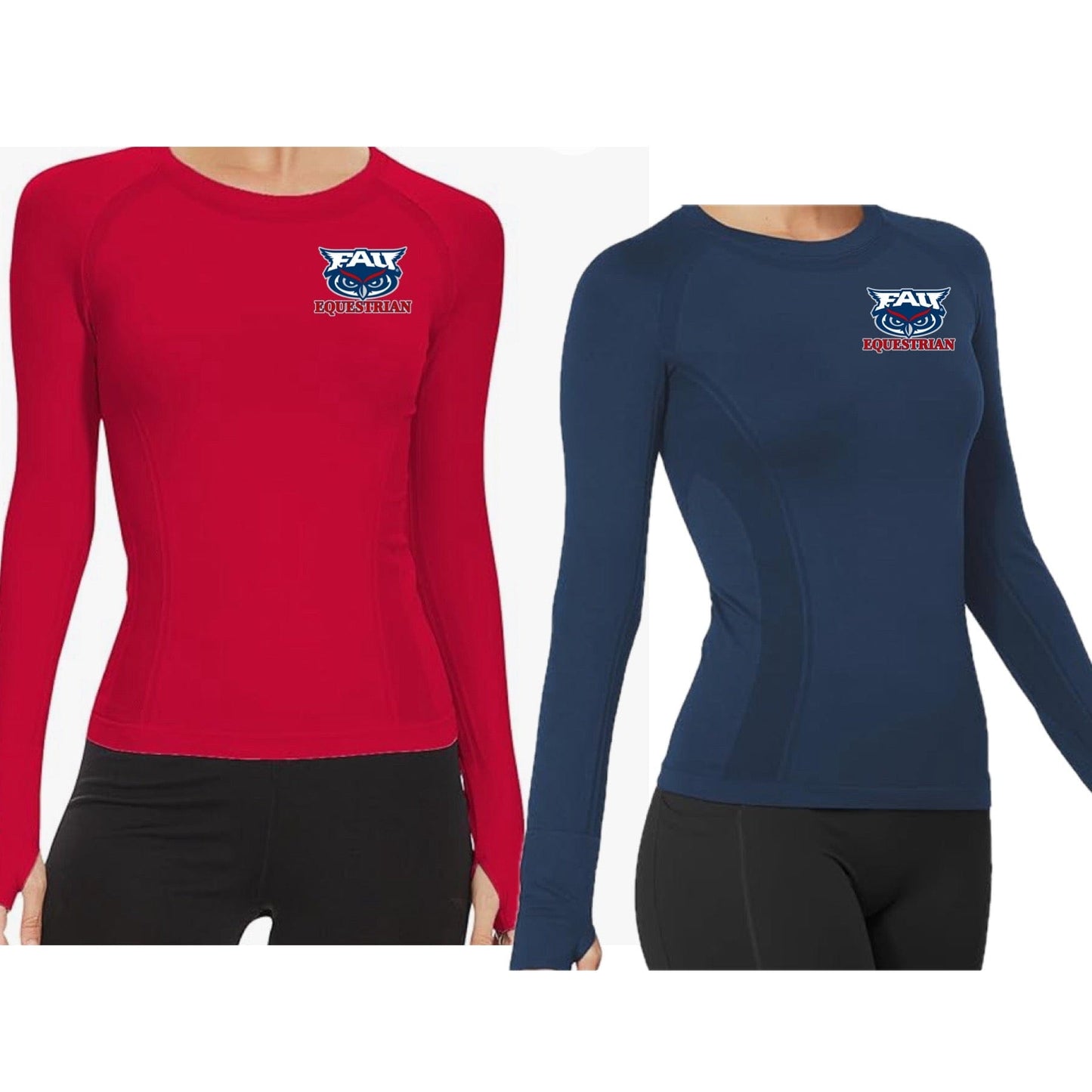 Equestrian Team Apparel Custom Shirts FAU Ladies Tech Shirts equestrian team apparel online tack store mobile tack store custom farm apparel custom show stable clothing equestrian lifestyle horse show clothing riding clothes horses equestrian tack store