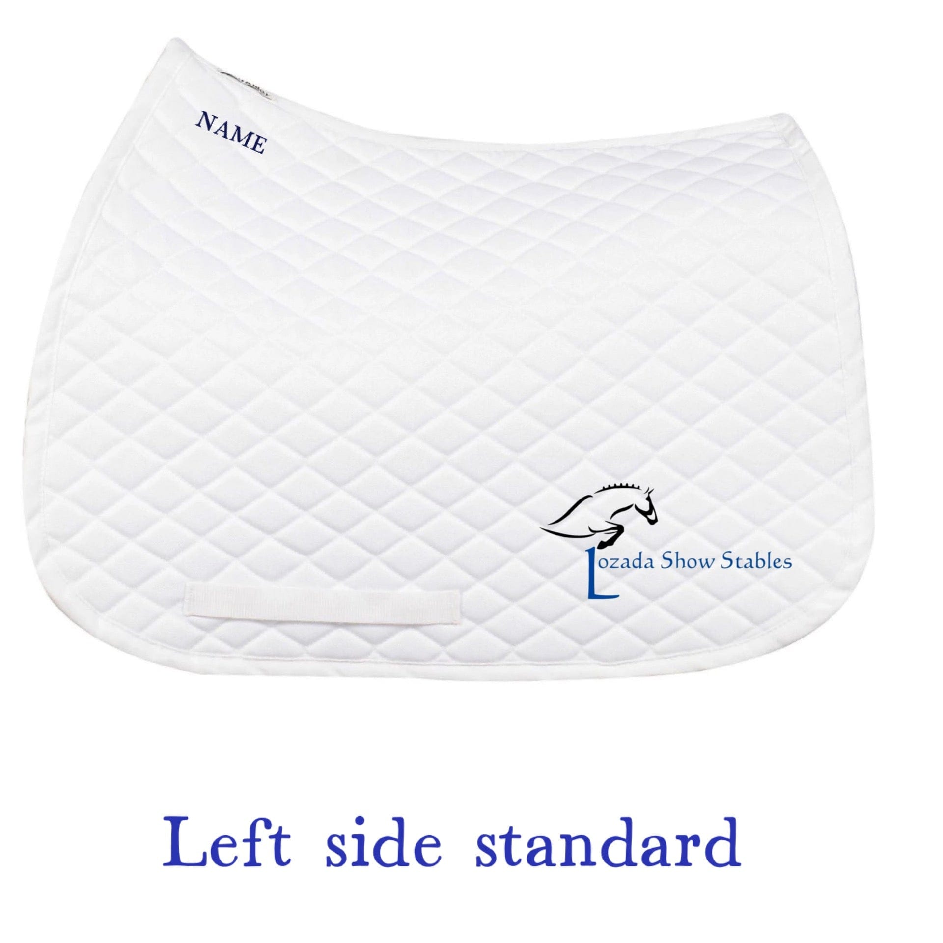 Equestrian Team Apparel Lozada Show Stables- Saddle Pad equestrian team apparel online tack store mobile tack store custom farm apparel custom show stable clothing equestrian lifestyle horse show clothing riding clothes Lozada Show Stables- Saddle Pad horses equestrian tack store