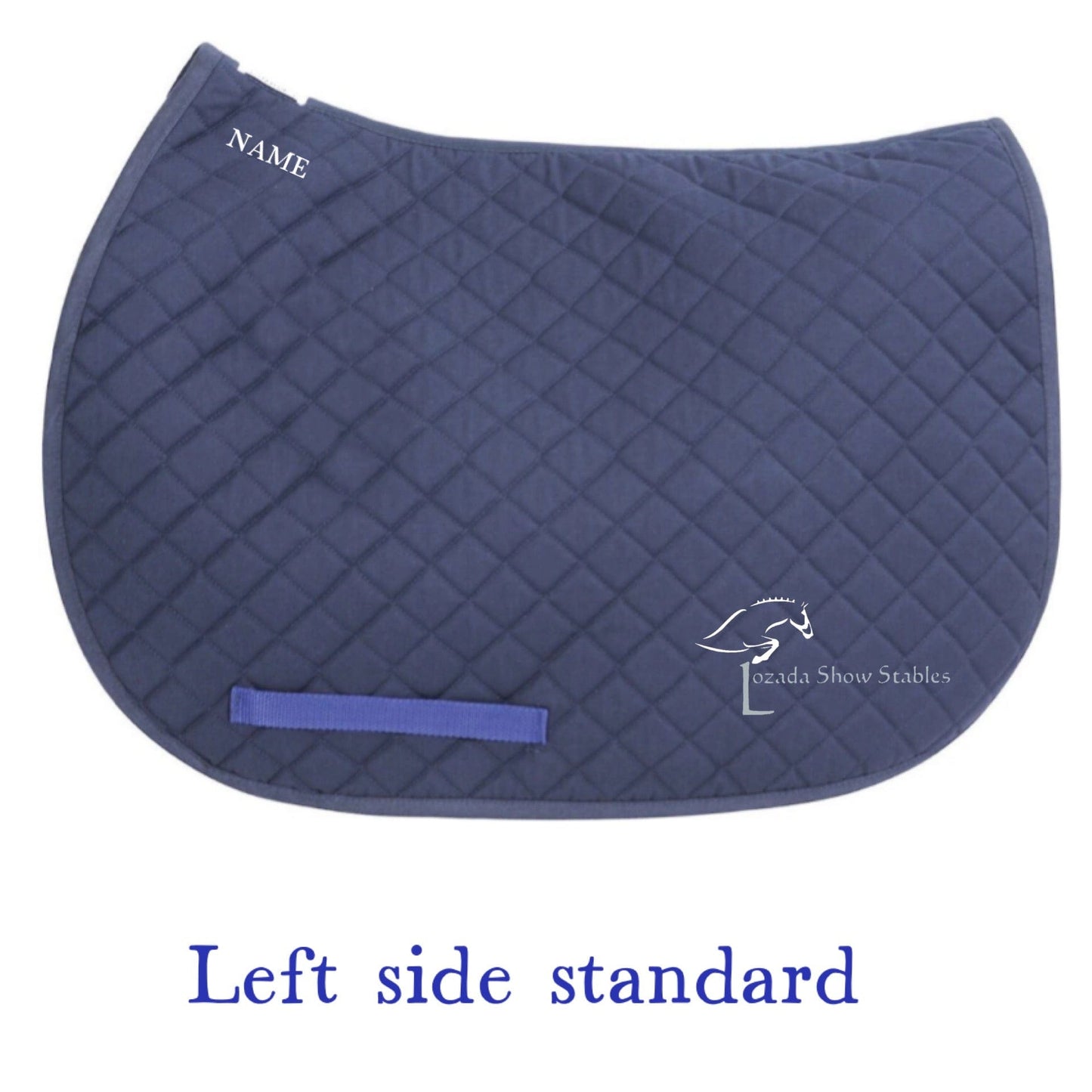 Equestrian Team Apparel Lozada Show Stables- Saddle Pad equestrian team apparel online tack store mobile tack store custom farm apparel custom show stable clothing equestrian lifestyle horse show clothing riding clothes Lozada Show Stables- Saddle Pad horses equestrian tack store
