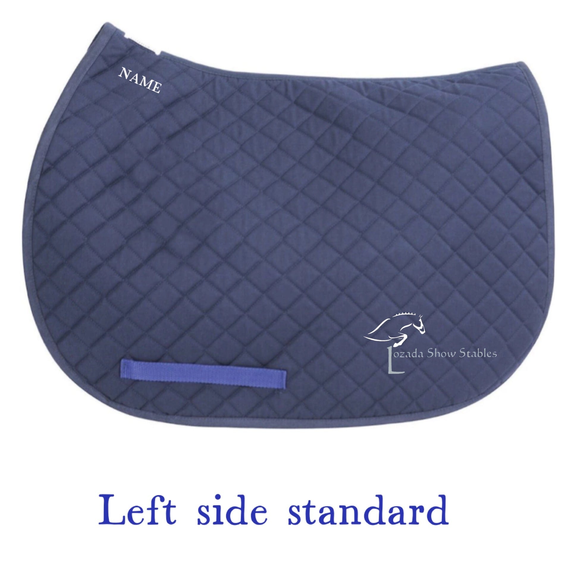 Equestrian Team Apparel Lozada Show Stables- Saddle Pad equestrian team apparel online tack store mobile tack store custom farm apparel custom show stable clothing equestrian lifestyle horse show clothing riding clothes Lozada Show Stables- Saddle Pad horses equestrian tack store
