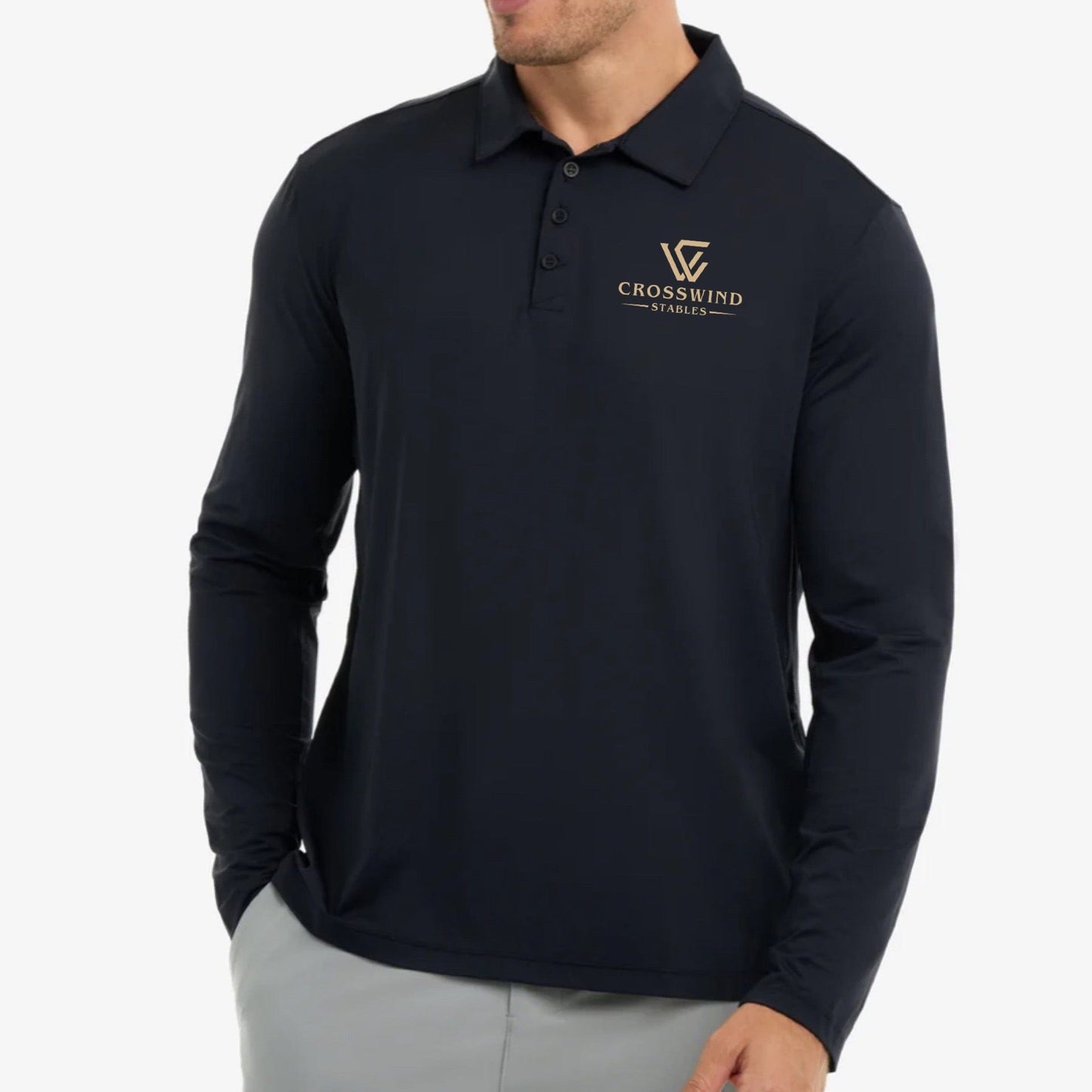 Equestrian Team Apparel Men's / S Crosswind Stables- Sun Shirt equestrian team apparel online tack store mobile tack store custom farm apparel custom show stable clothing equestrian lifestyle horse show clothing riding clothes Crosswind Stables- Sun Shirt horses equestrian tack store