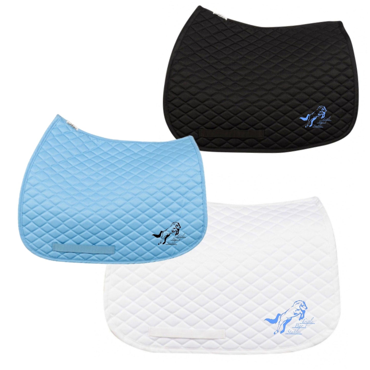 Equestrian Team Apparel Triple Bar Stables- AP Saddle Pad equestrian team apparel online tack store mobile tack store custom farm apparel custom show stable clothing equestrian lifestyle horse show clothing riding clothes Triple Bar Stables- AP Saddle Pad horses equestrian tack store