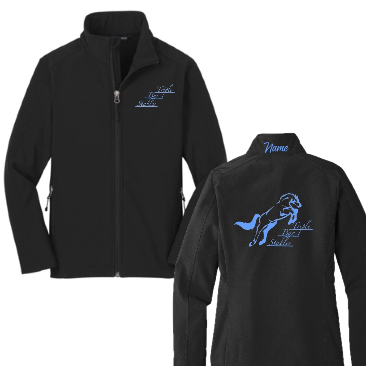 Equestrian Team Apparel Triple Bar Stables- Shell Jacket equestrian team apparel online tack store mobile tack store custom farm apparel custom show stable clothing equestrian lifestyle horse show clothing riding clothes Triple Bar Stables- Shell Jacket horses equestrian tack store