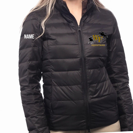 Equestrian Team Apparel WFU Equestrian- TKEQ Puffy Jacket equestrian team apparel online tack store mobile tack store custom farm apparel custom show stable clothing equestrian lifestyle horse show clothing riding clothes WFU Equestrian- TKEQ Puffy Jacket horses equestrian tack store