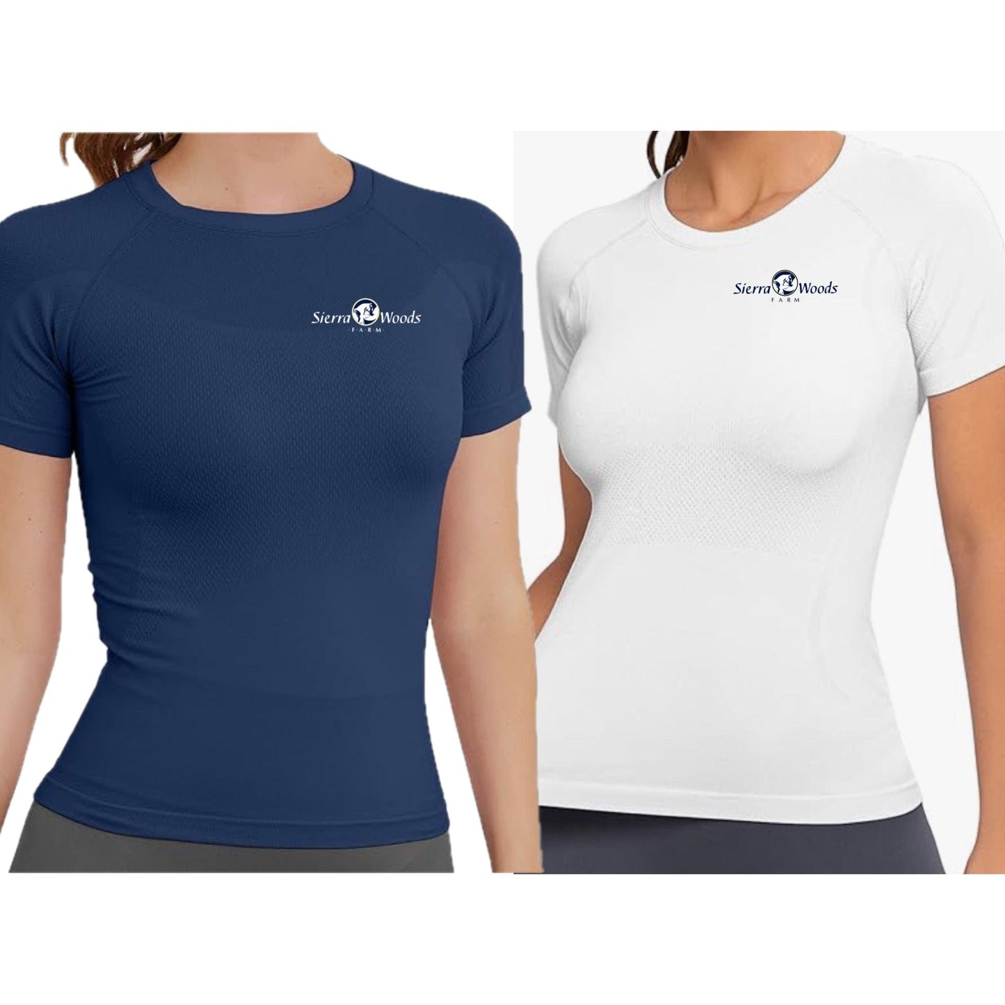 Equestrian Team Apparel XS / White / Short Sleeve Sierra Woods Farm - Tech Shirts equestrian team apparel online tack store mobile tack store custom farm apparel custom show stable clothing equestrian lifestyle horse show clothing riding clothes Sierra Woods Farm - Tech Shirts horses equestrian tack store