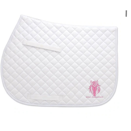 Equestrian Team Apparel White / Horse Silver Enchantment - Saddle Pad equestrian team apparel online tack store mobile tack store custom farm apparel custom show stable clothing equestrian lifestyle horse show clothing riding clothes Silver Enchantment - Saddle Pad horses equestrian tack store