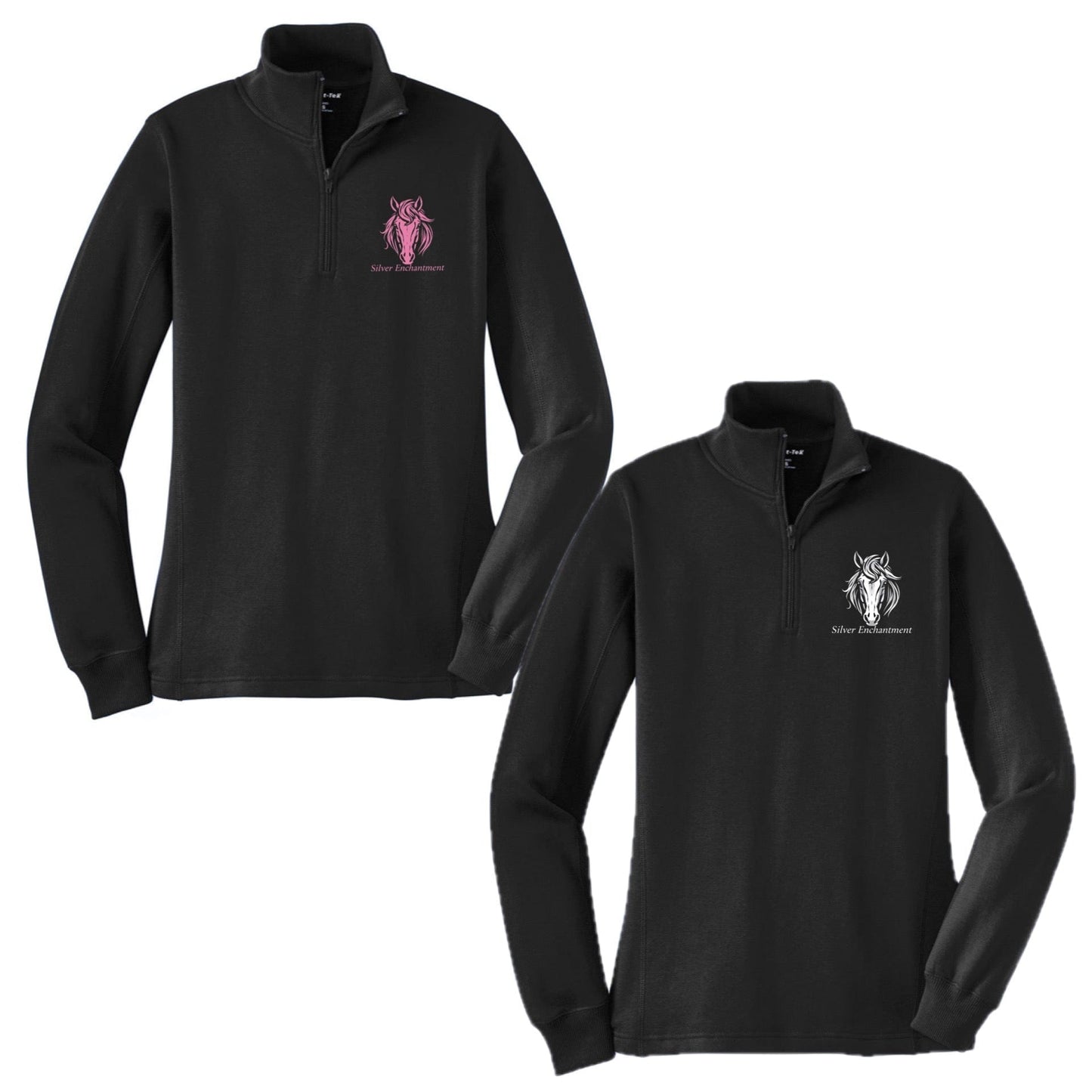 Equestrian Team Apparel Silver Enchantment - 1/4 Zip Pull over equestrian team apparel online tack store mobile tack store custom farm apparel custom show stable clothing equestrian lifestyle horse show clothing riding clothes Silver Enchantment - 1/4 Zip Pull over horses equestrian tack store