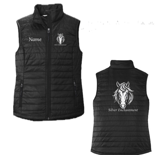 Equestrian Team Apparel Silver Enchantment - Puffy Vest equestrian team apparel online tack store mobile tack store custom farm apparel custom show stable clothing equestrian lifestyle horse show clothing riding clothes Silver Enchantment - Puffy Vest horses equestrian tack store