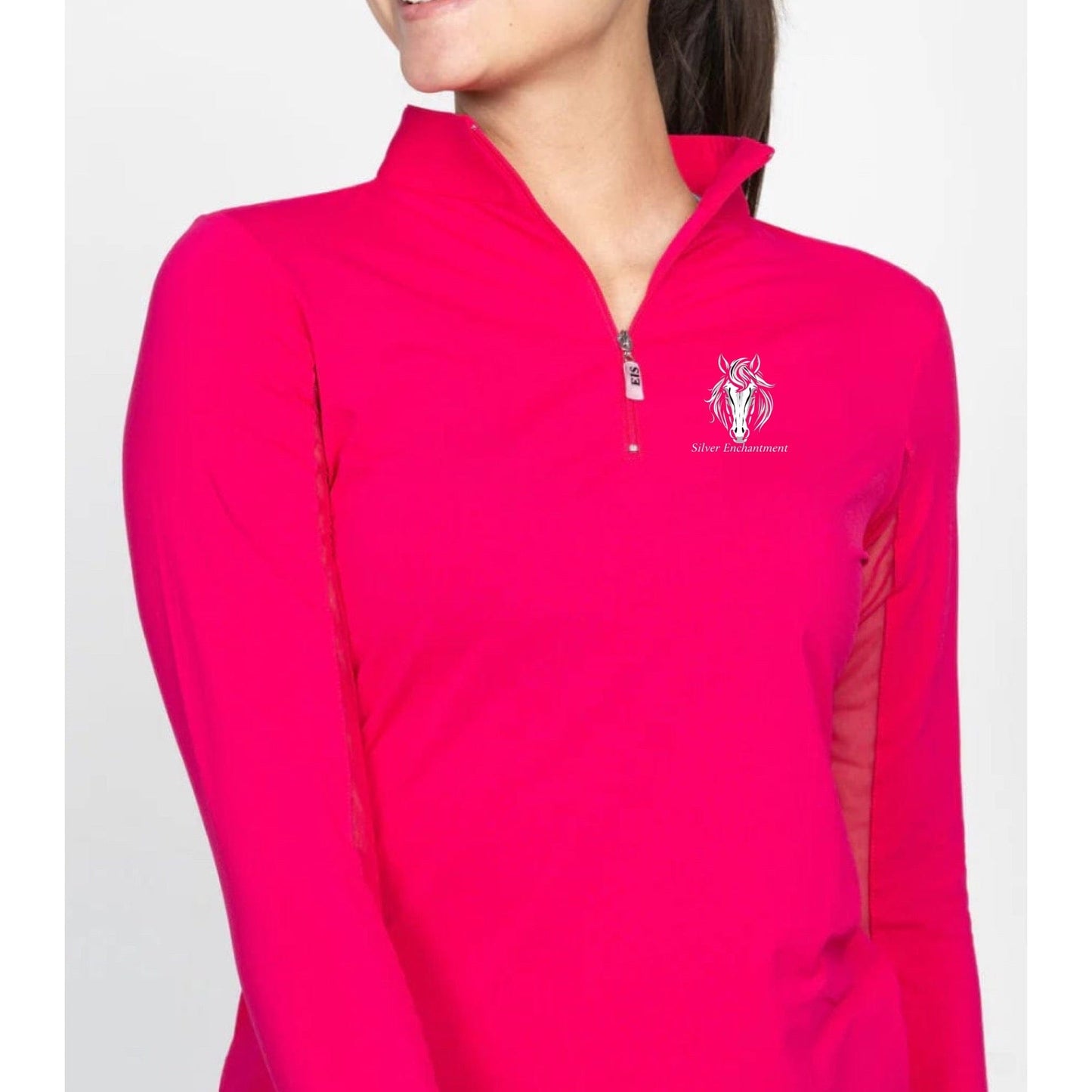 Equestrian Team Apparel Cherry / YS Silver Enchantment - Sun Shirt equestrian team apparel online tack store mobile tack store custom farm apparel custom show stable clothing equestrian lifestyle horse show clothing riding clothes Silver Enchantment - Sun Shirt horses equestrian tack store