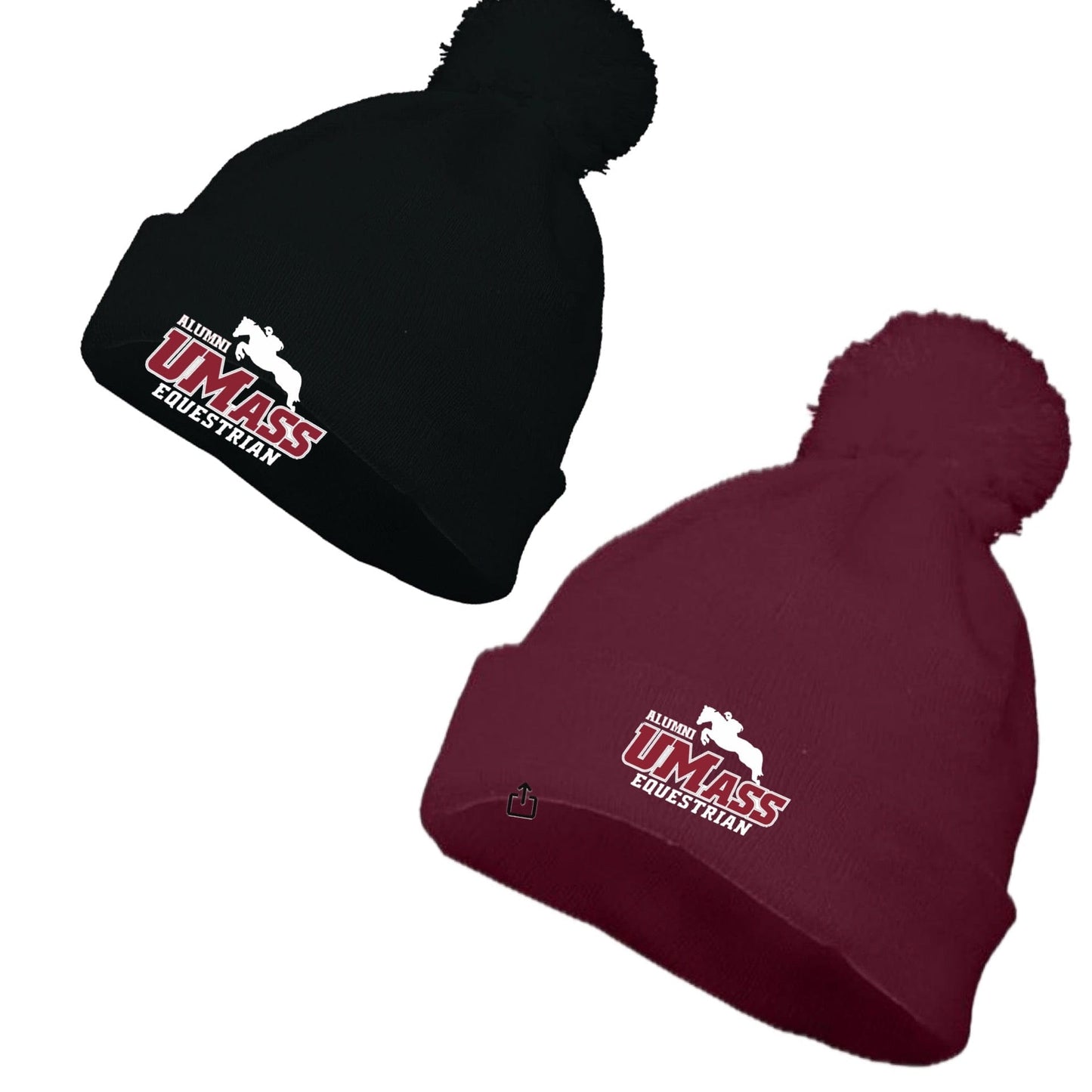 Equestrian Team Apparel U Mass Alumni Equestrian Team- Pom Pom Beanie equestrian team apparel online tack store mobile tack store custom farm apparel custom show stable clothing equestrian lifestyle horse show clothing riding clothes U Mass Alumni Equestrian Team- Pom Pom Beanie horses equestrian tack store