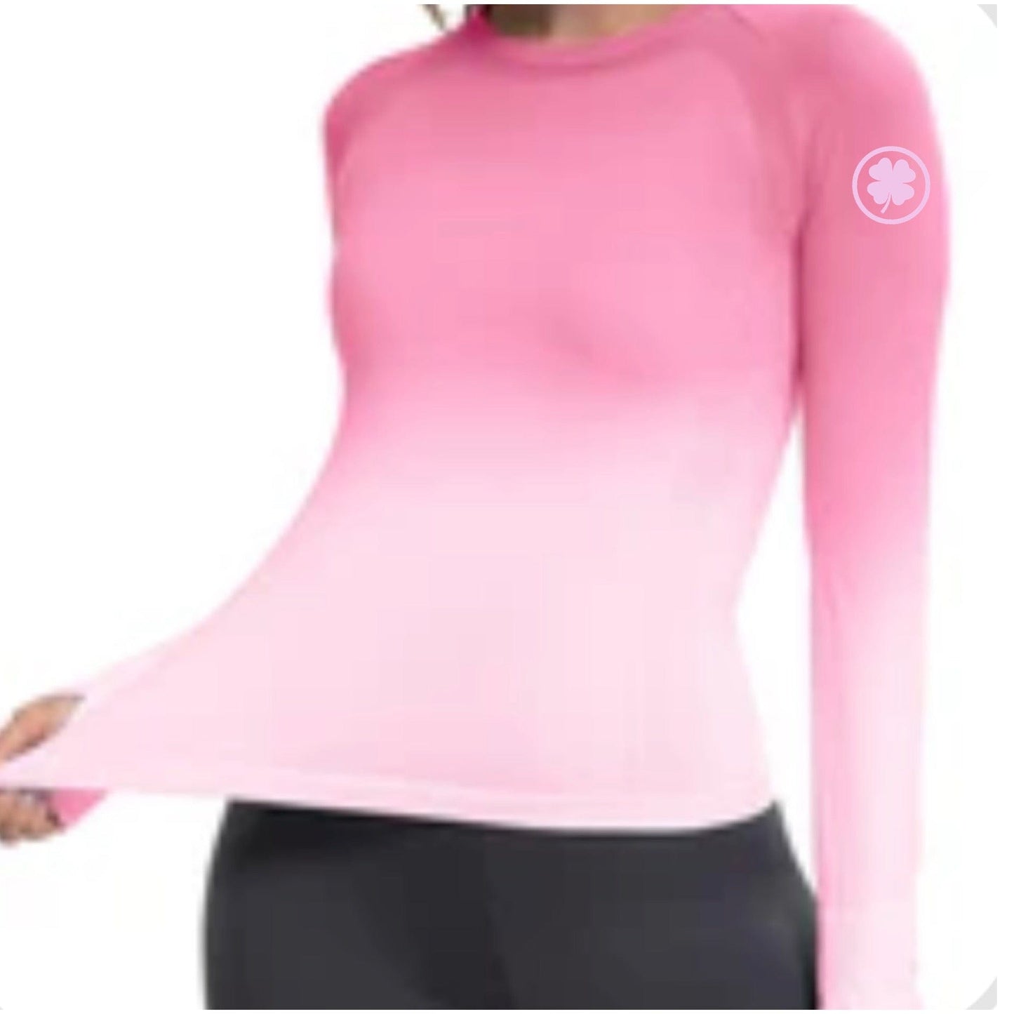 Rather Lucky top XS / Pink Ombre Rather Lucky- Tech Shirt Long Sleeve equestrian team apparel online tack store mobile tack store custom farm apparel custom show stable clothing equestrian lifestyle horse show clothing riding clothes Rather Lucky- Tech Shirt Long Sleeve horses equestrian tack store