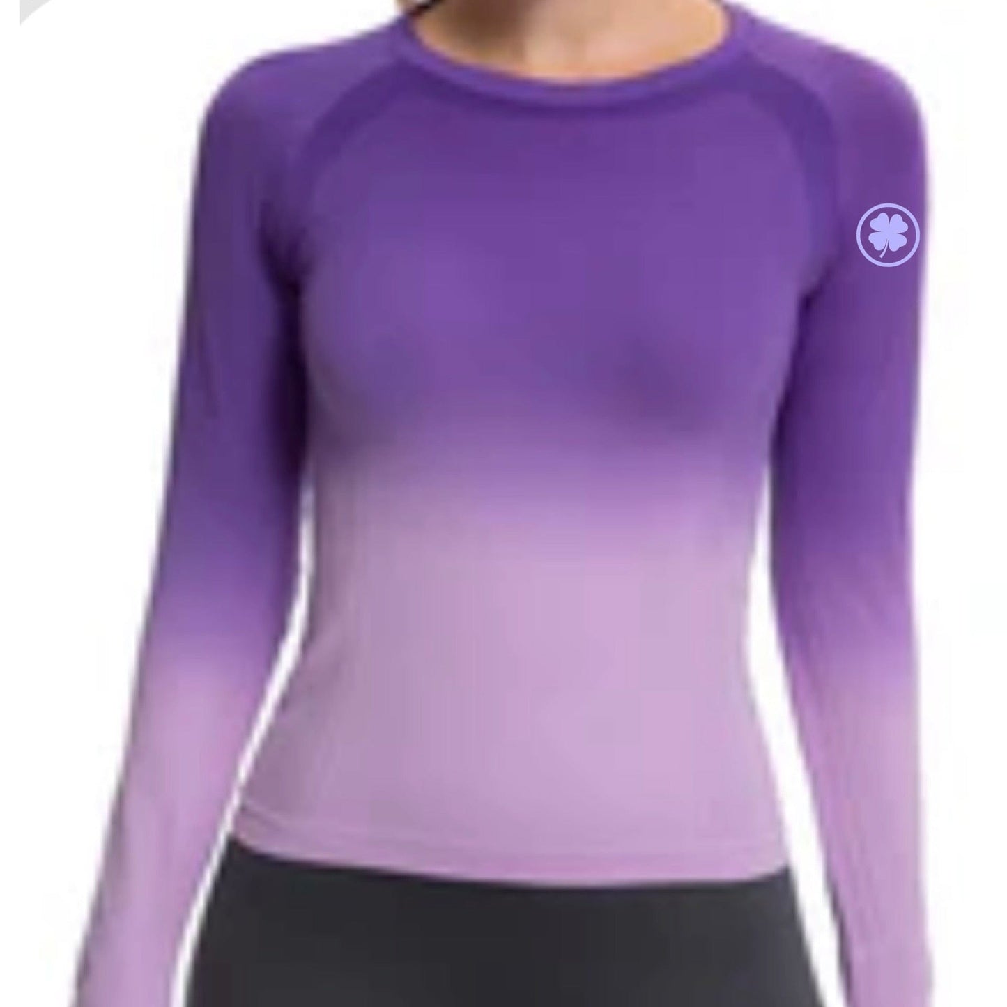 Rather Lucky top XS / Purple Ombre Rather Lucky- Tech Shirt Long Sleeve equestrian team apparel online tack store mobile tack store custom farm apparel custom show stable clothing equestrian lifestyle horse show clothing riding clothes Rather Lucky- Tech Shirt Long Sleeve horses equestrian tack store
