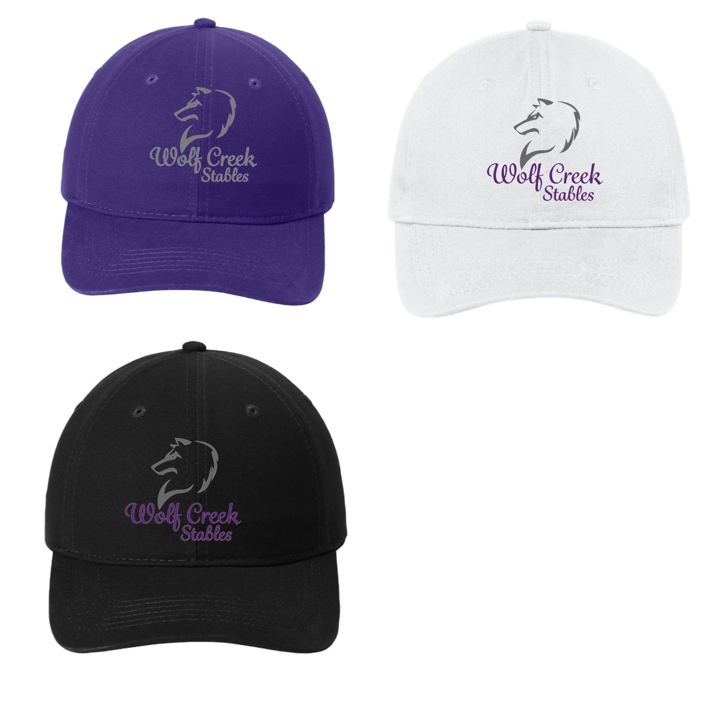 Equestrian Team Apparel Wolf Creek Stables Baseball Cap equestrian team apparel online tack store mobile tack store custom farm apparel custom show stable clothing equestrian lifestyle horse show clothing riding clothes Wolf Creek Stables Baseball Cap horses equestrian tack store