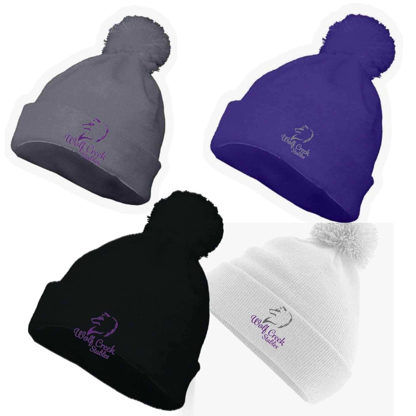 Equestrian Team Apparel Wolf Creek Stables Winter Cap equestrian team apparel online tack store mobile tack store custom farm apparel custom show stable clothing equestrian lifestyle horse show clothing riding clothes Wolf Creek Stables Winter Cap horses equestrian tack store