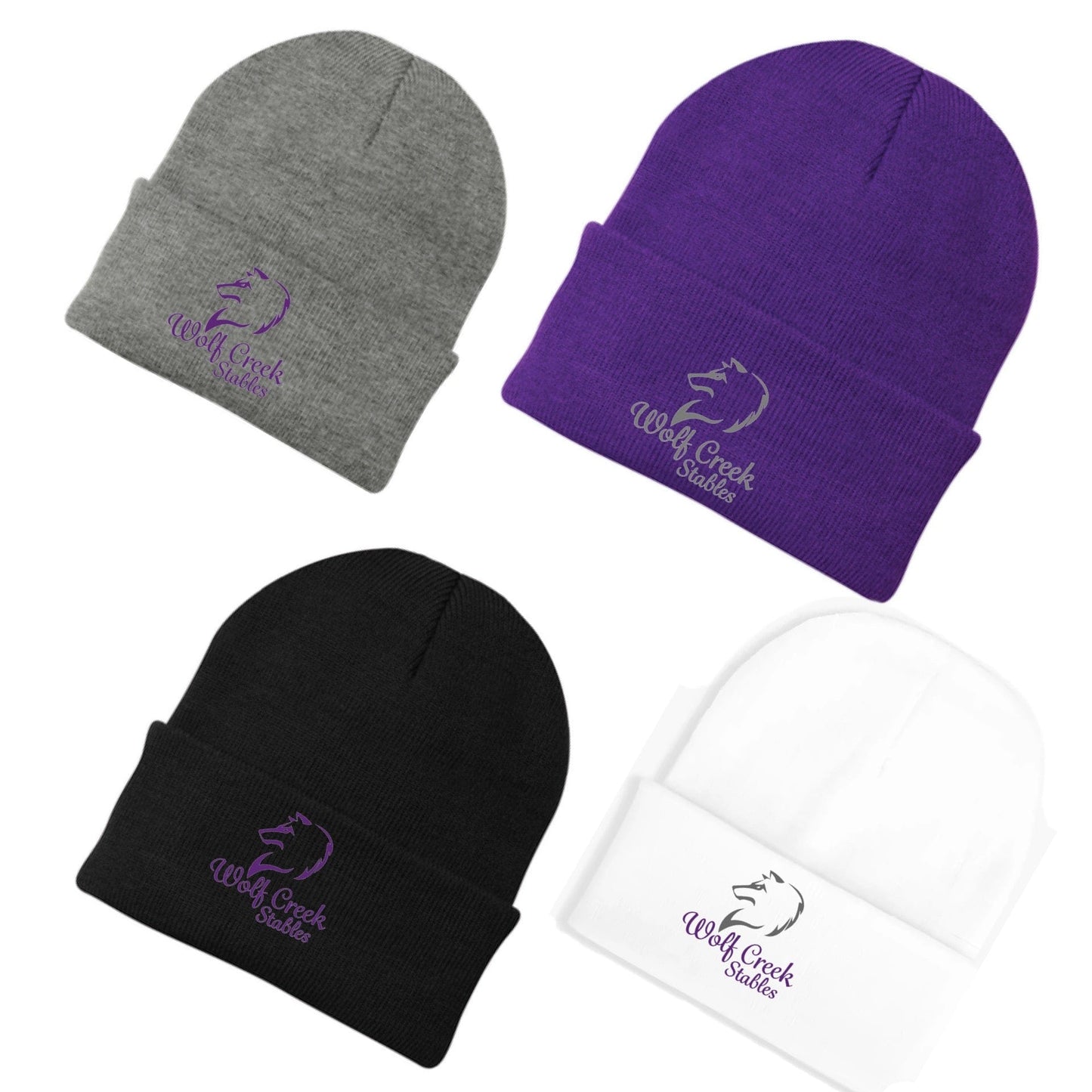 Equestrian Team Apparel Wolf Creek Stables Winter Cap equestrian team apparel online tack store mobile tack store custom farm apparel custom show stable clothing equestrian lifestyle horse show clothing riding clothes Wolf Creek Stables Winter Cap horses equestrian tack store