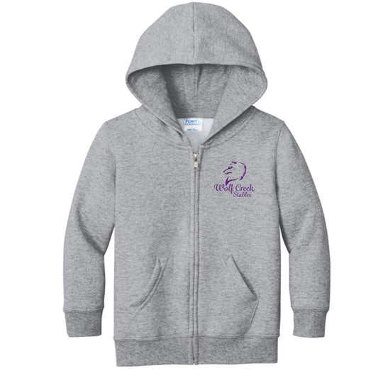 Equestrian Team Apparel Wolf Creek Stables Infant/Toddler Hoodie equestrian team apparel online tack store mobile tack store custom farm apparel custom show stable clothing equestrian lifestyle horse show clothing riding clothes Wolf Creek Stables Infant/Toddler Hoodie horses equestrian tack store