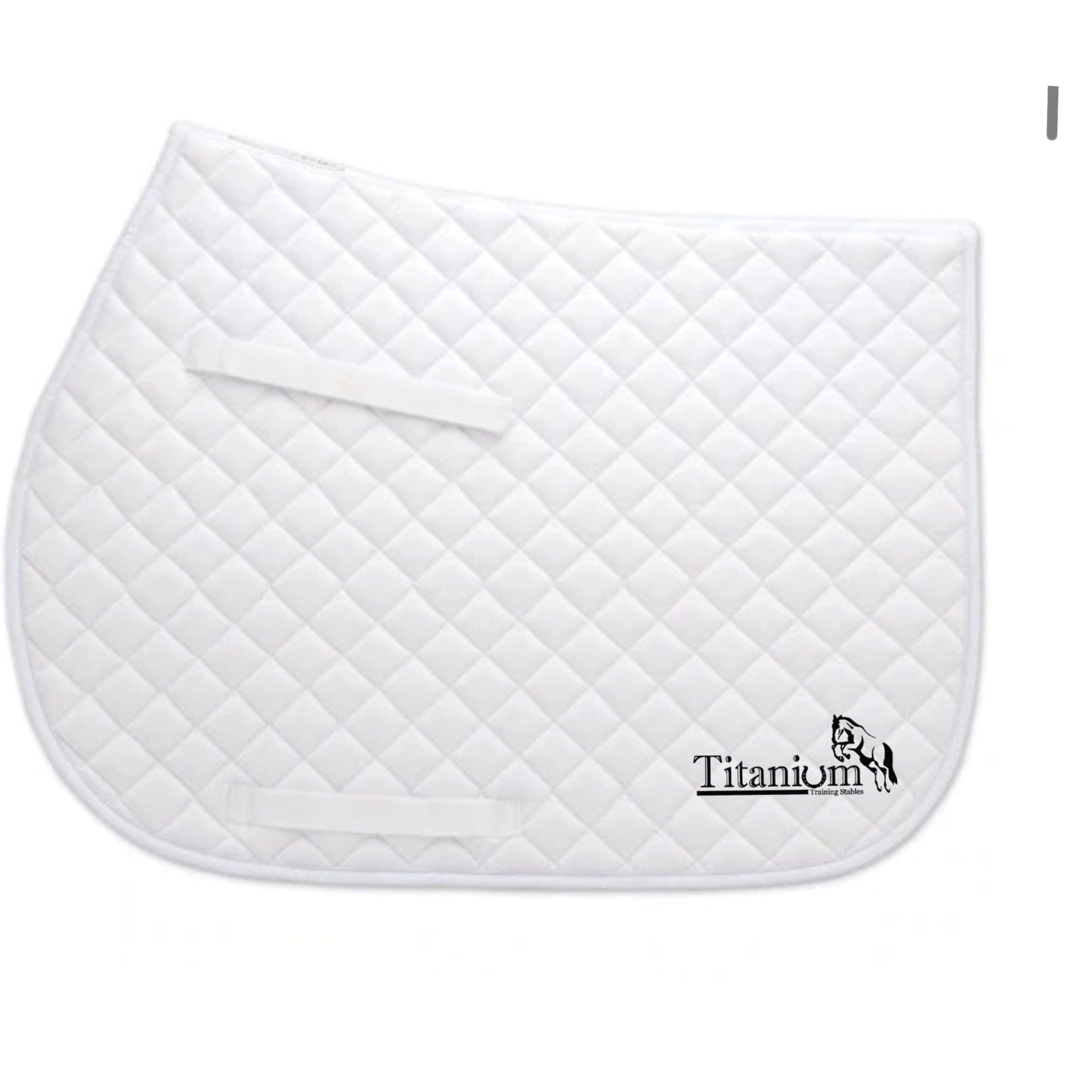 Equestrian Team Apparel White / Horse Titanium Training Stables AP Saddle Pad equestrian team apparel online tack store mobile tack store custom farm apparel custom show stable clothing equestrian lifestyle horse show clothing riding clothes Titanium Training Stables AP Saddle Pad horses equestrian tack store