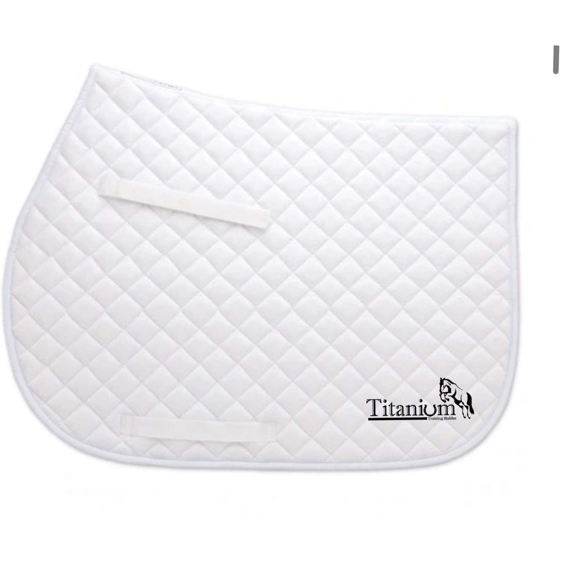 Equestrian Team Apparel White / Horse Titanium Training Stables AP Saddle Pad equestrian team apparel online tack store mobile tack store custom farm apparel custom show stable clothing equestrian lifestyle horse show clothing riding clothes Titanium Training Stables AP Saddle Pad horses equestrian tack store