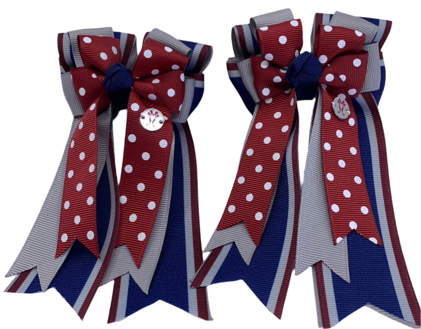 PonyTail Bows 3" Tails PonyTail Bows- Charlie Burgundy equestrian team apparel online tack store mobile tack store custom farm apparel custom show stable clothing equestrian lifestyle horse show clothing riding clothes PonyTail Bows | Equestrian Hair Accessories horses equestrian tack store