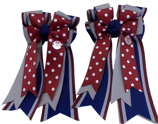 PonyTail Bows 3" Tails PonyTail Bows- Charlie Burgundy equestrian team apparel online tack store mobile tack store custom farm apparel custom show stable clothing equestrian lifestyle horse show clothing riding clothes PonyTail Bows | Equestrian Hair Accessories horses equestrian tack store