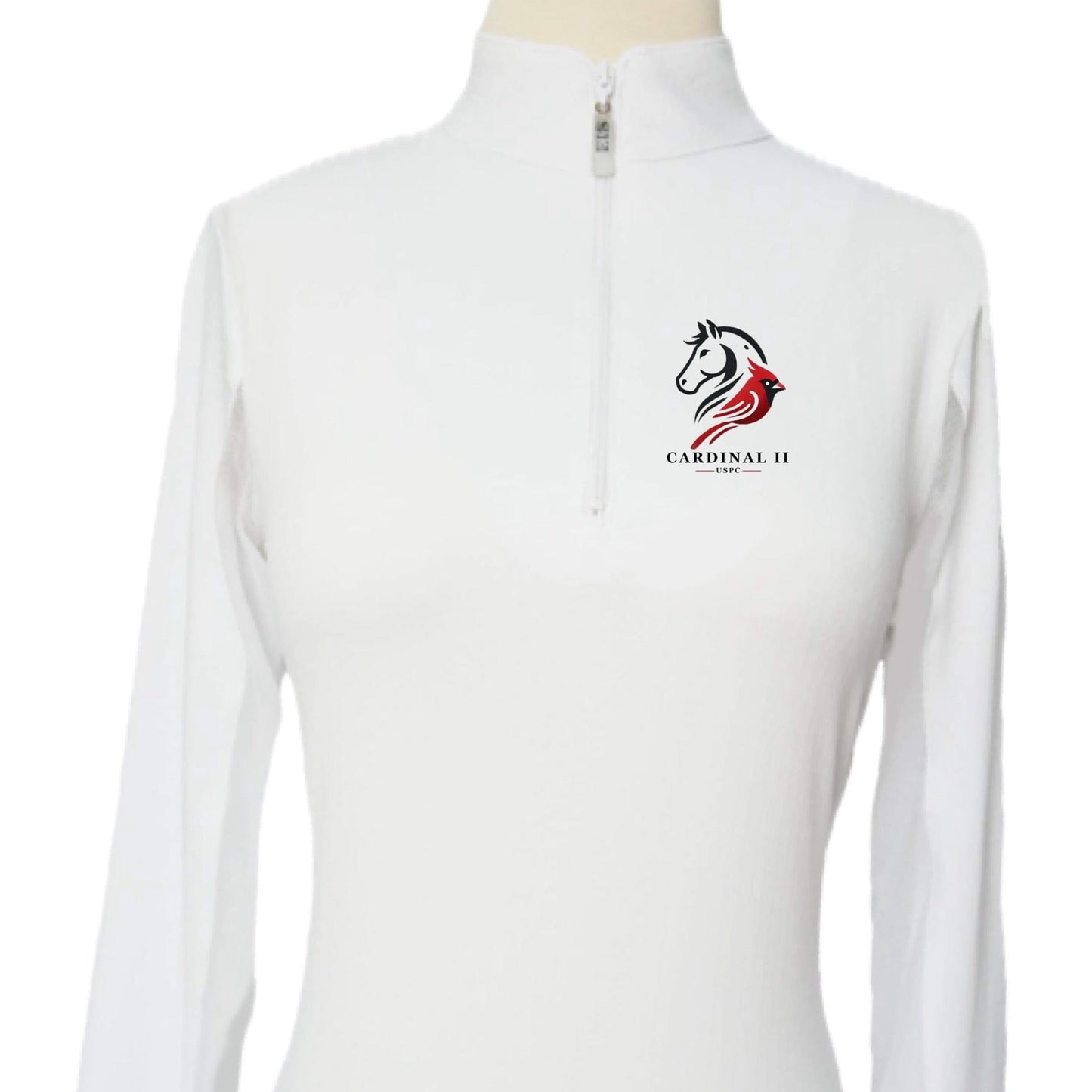 Equestrian Team Apparel Custom Shirts YS / White Cardinal II Pony Club- Sun Shirt Ladies and Youth equestrian team apparel online tack store mobile tack store custom farm apparel custom show stable clothing equestrian lifestyle horse show clothing riding clothes Cardinal II Pony Club- Sun Shirt Ladies and Youth horses equestrian tack store