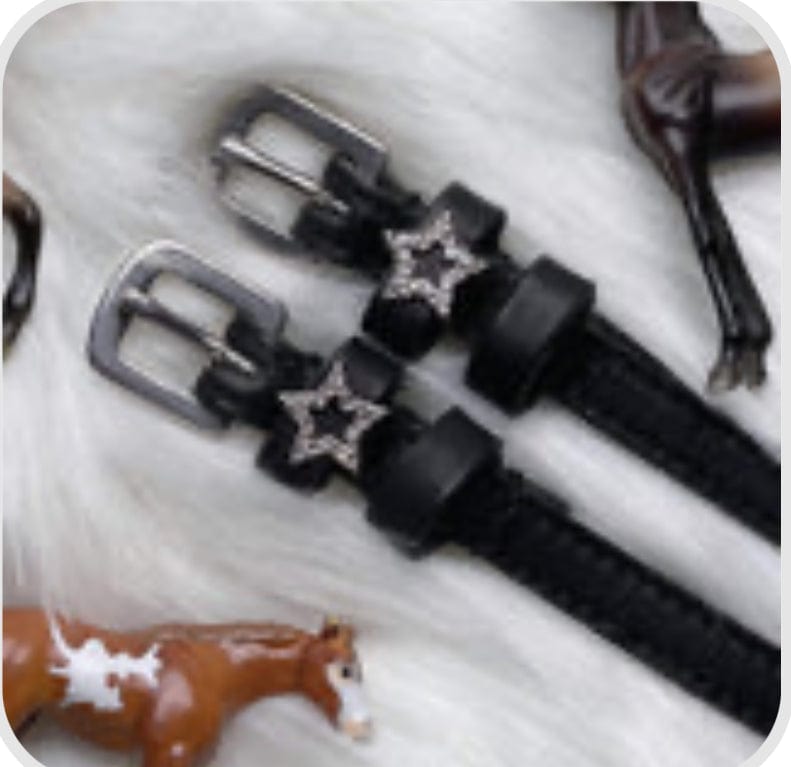 ManeJane Spur Straps Spur Straps- Star w/Bling Outline equestrian team apparel online tack store mobile tack store custom farm apparel custom show stable clothing equestrian lifestyle horse show clothing riding clothes Spur Straps- Star w/Bling Outline horses equestrian tack store